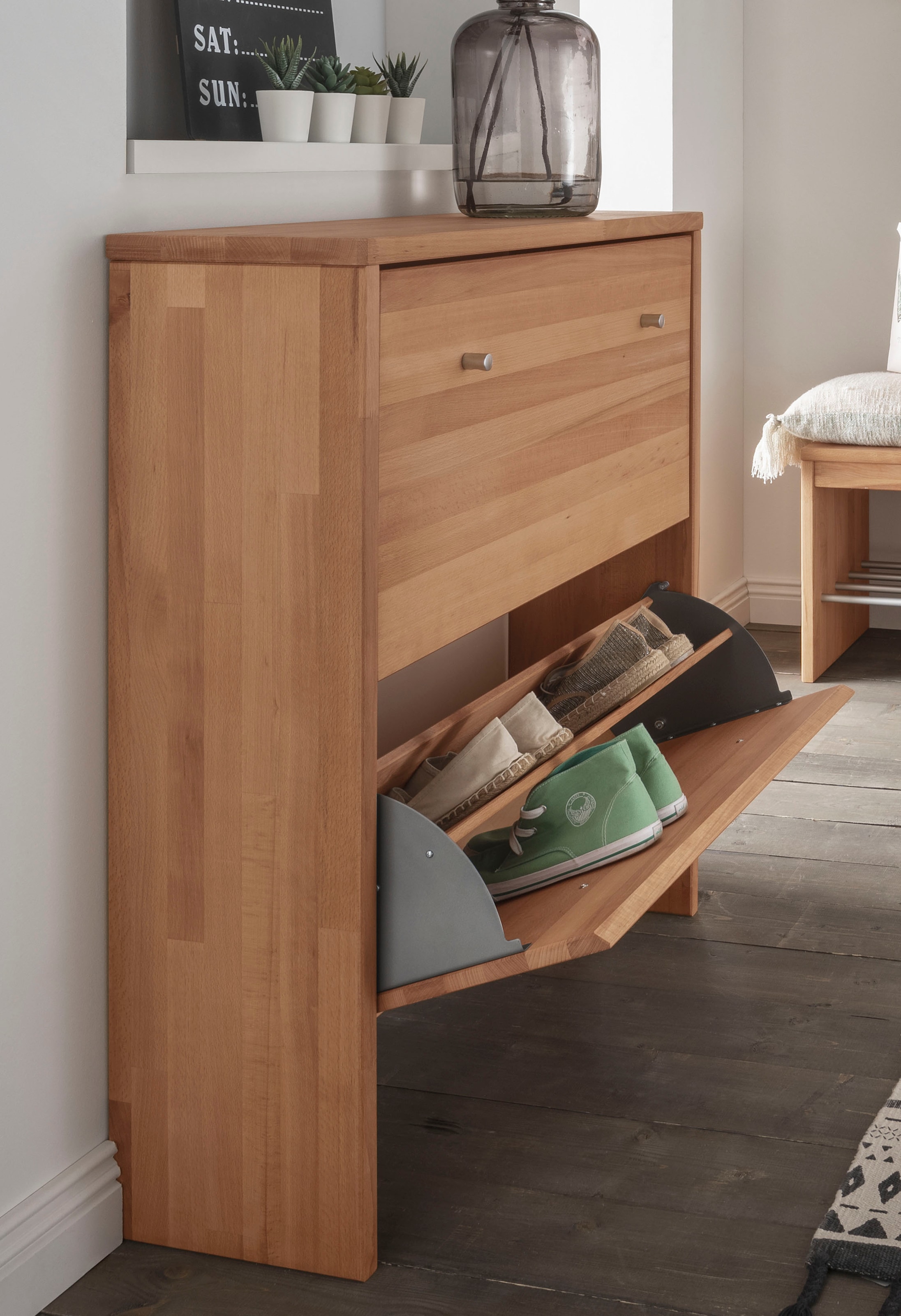 Home affaire Kombikommode »Dura Kommode Schrank Schuhschrank«, aus FSC®-zertifizierten Massivholz, Breite 82 cm