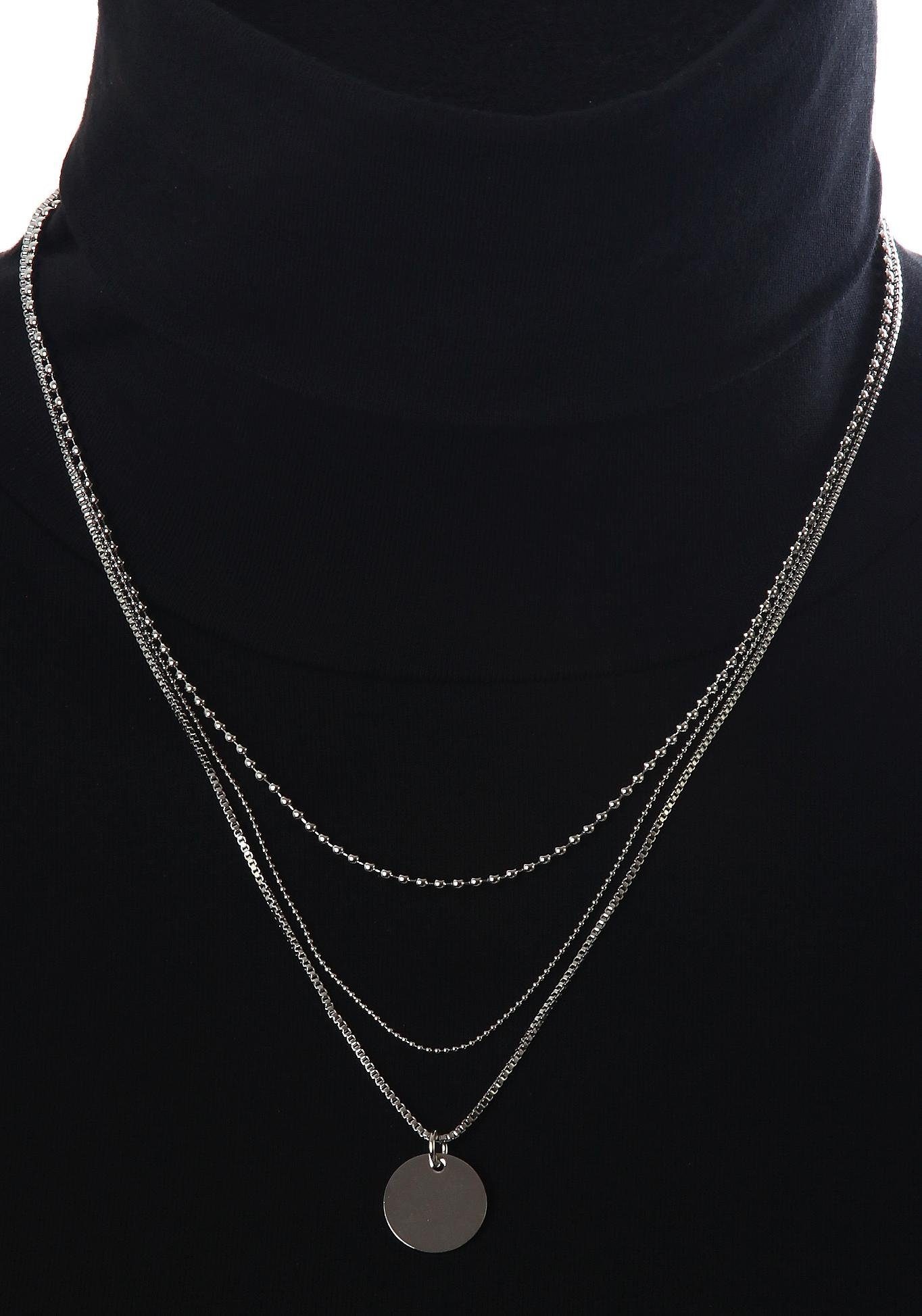 Firetti Kette mit Anhänger »Schmuck Geschenk Layering Kette mit kreisförmigen Anhänger«