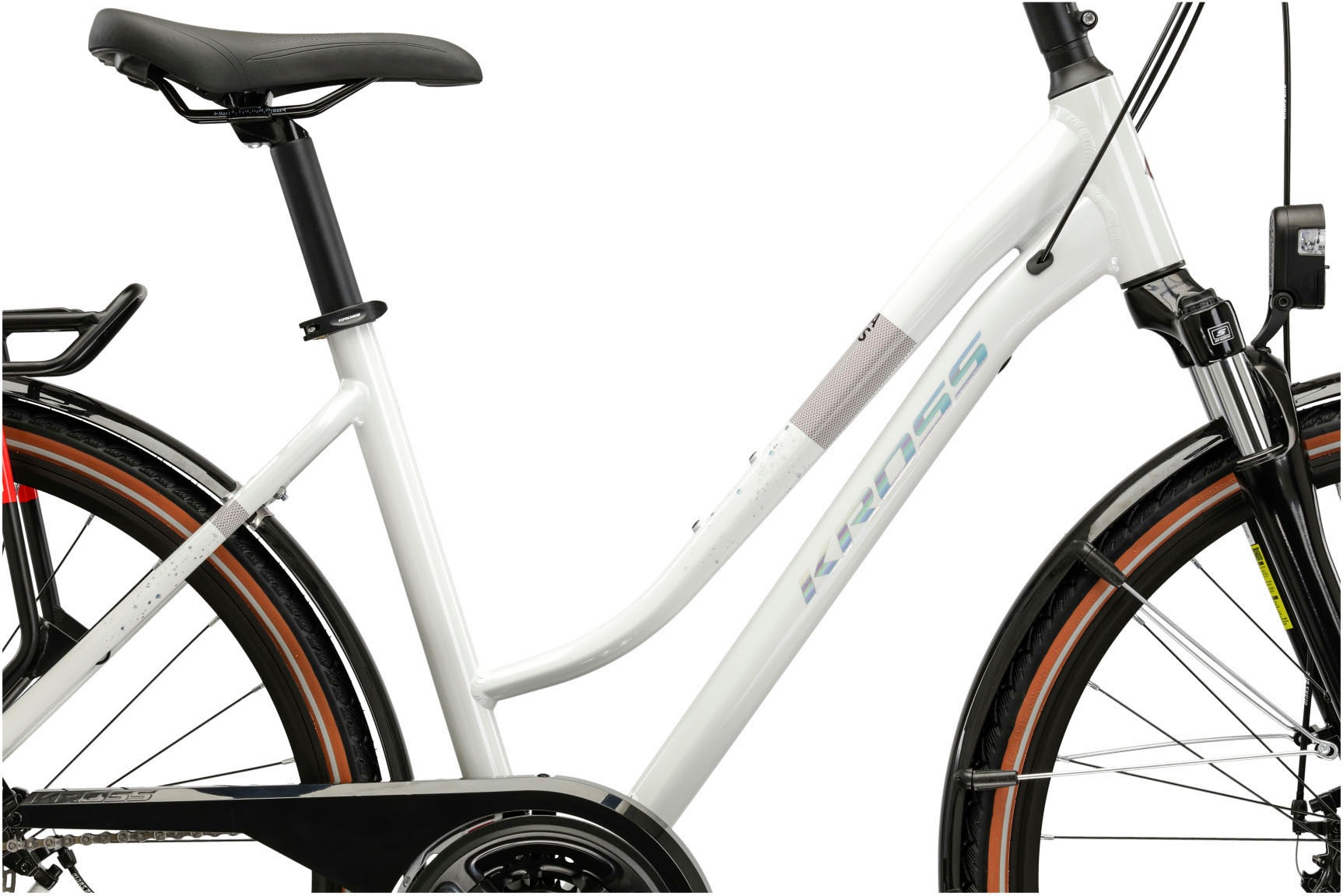 Kross Trekkingrad »KROSS Trekkingrad Damen 28" Trans 3.0 ULT.RA weiß 24 Gänge« 24 Gang Shimano ACERA M3020 Schaltwerk Kettenschaltung