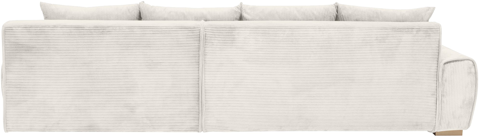 Home affaire Ecksofa »Katja L-Form, B: 325 cm«, mit Bettfunktion, Bettkasten & 4 Zierkissen