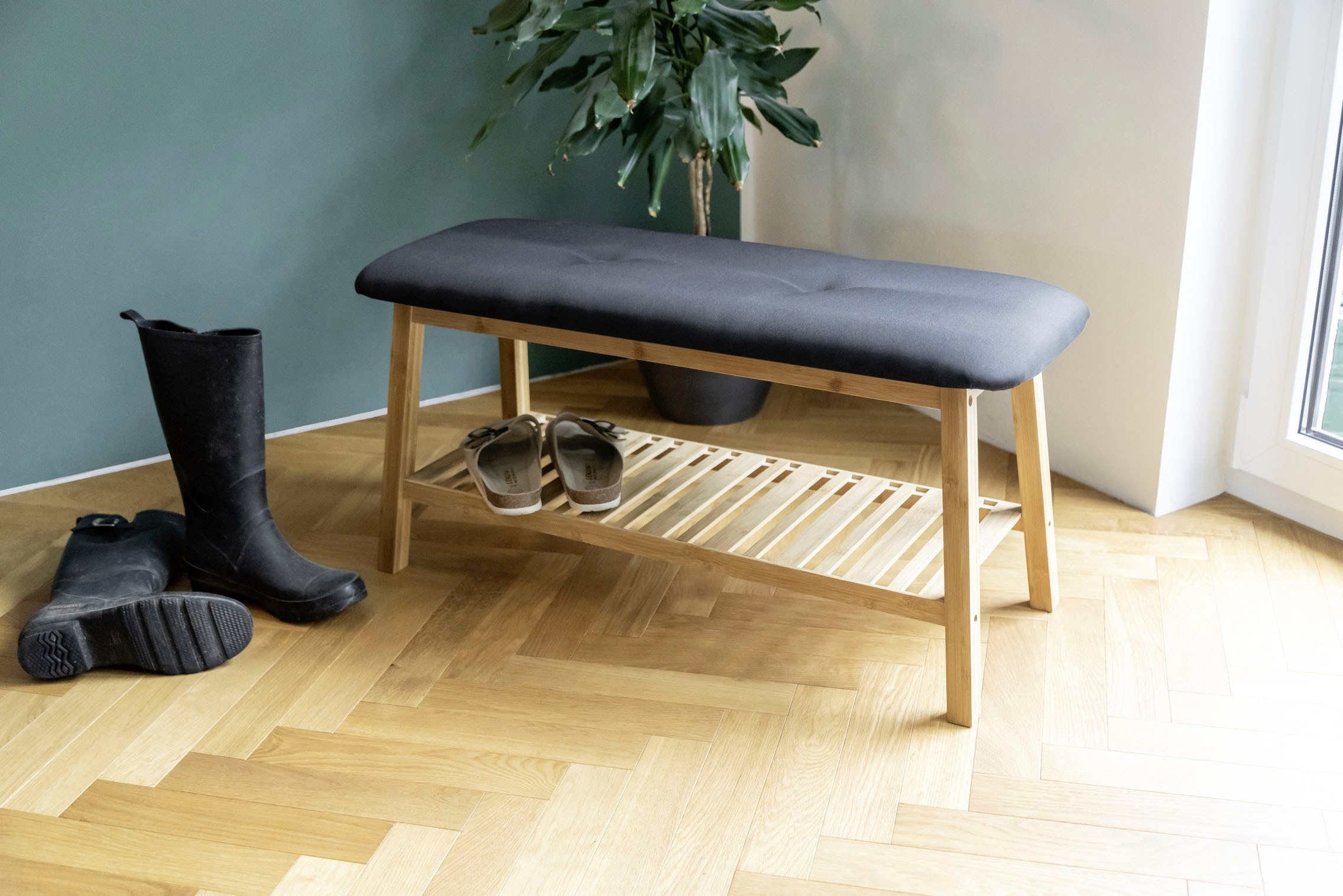 WENKO Schuhbank »Ecori« mit Sitzpolster günstig online kaufen