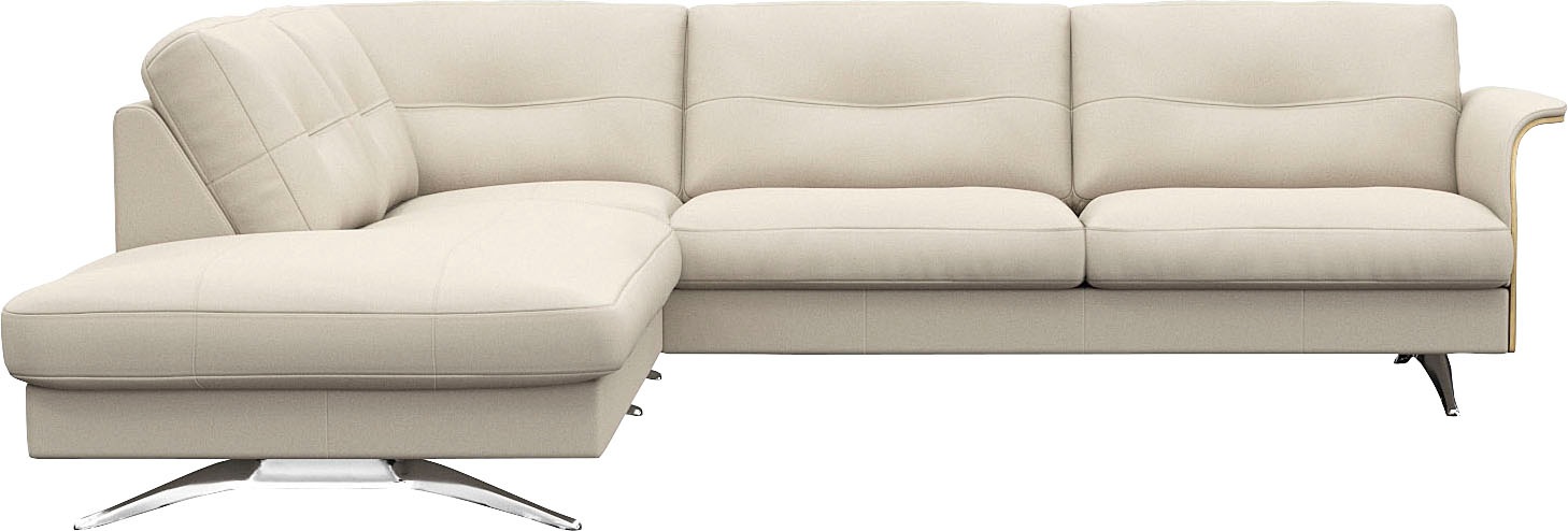 FLEXLUX Ecksofa »Glow«, Skandinavisches Design, In hochwertiger Verarbeitun günstig online kaufen