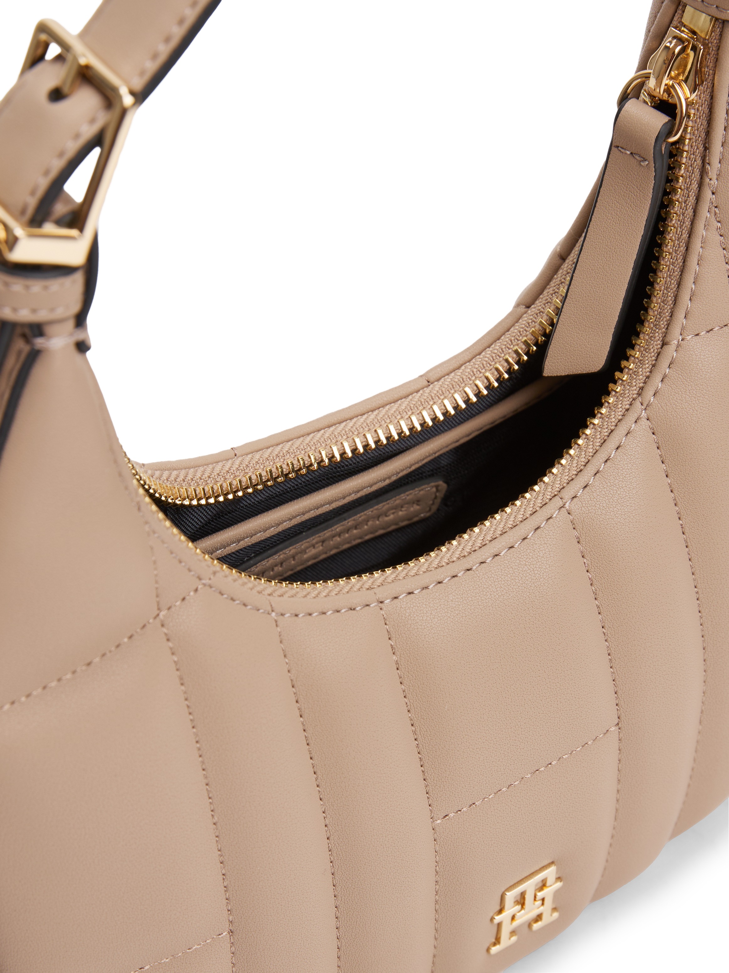 Tommy Hilfiger Schultertasche »TH FEMININE MOON CROSSOVER«, Damen Umhängetasche, Hobo, mit TH-Schmuckelement