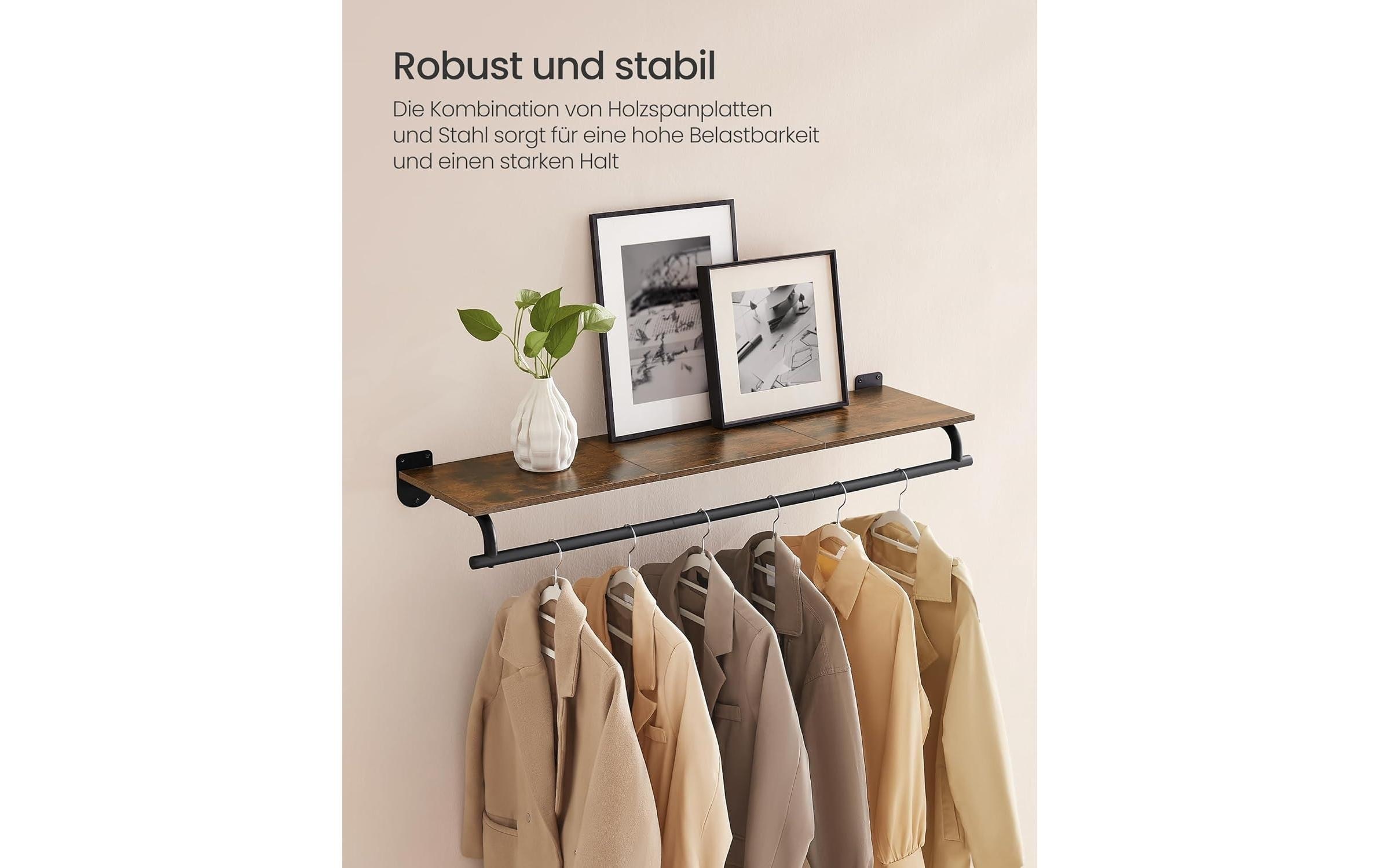 SONGMICS Wandgarderobe »109 cm x 13,2 cm«