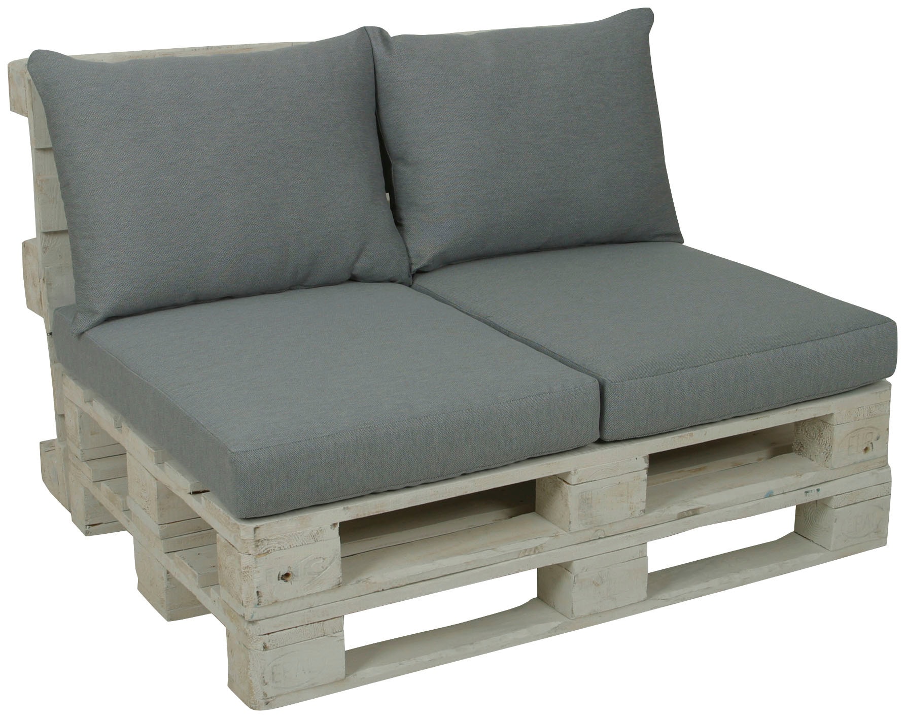 GO-DE Palettenkissen 60x80 cm, 12 cm gepolstert, 2 Sitz- und 2 Rückenkissen günstig online kaufen