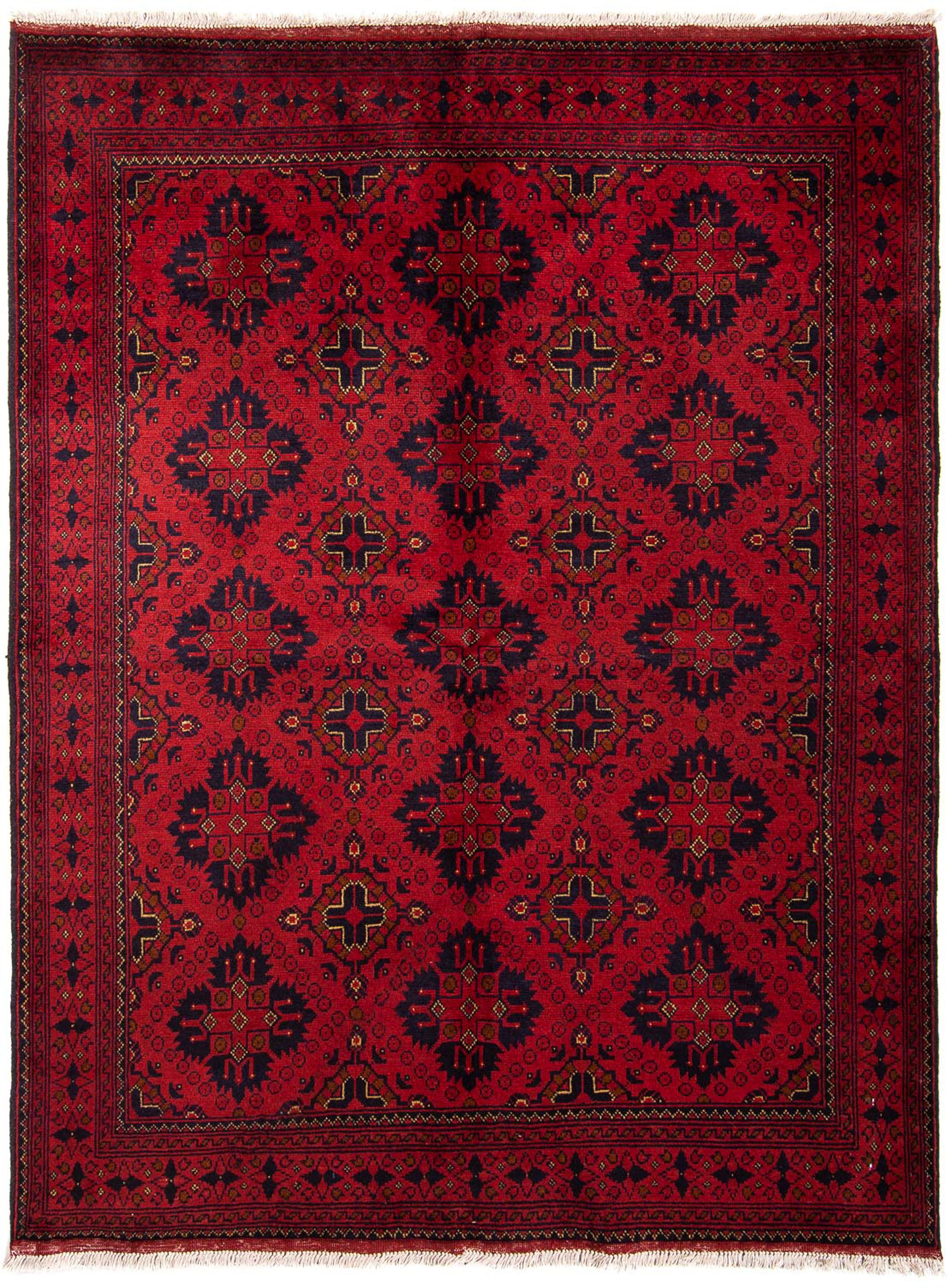 morgenland Orientteppich »Afghan - Kunduz - 200 x 156 cm - dunkelrot«, rech günstig online kaufen