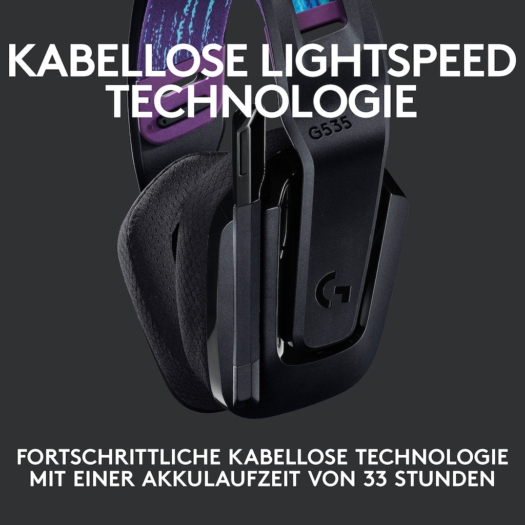 Logitech Gaming-Headset »G535 LIGHTSPEED«, WLAN (WiFi)