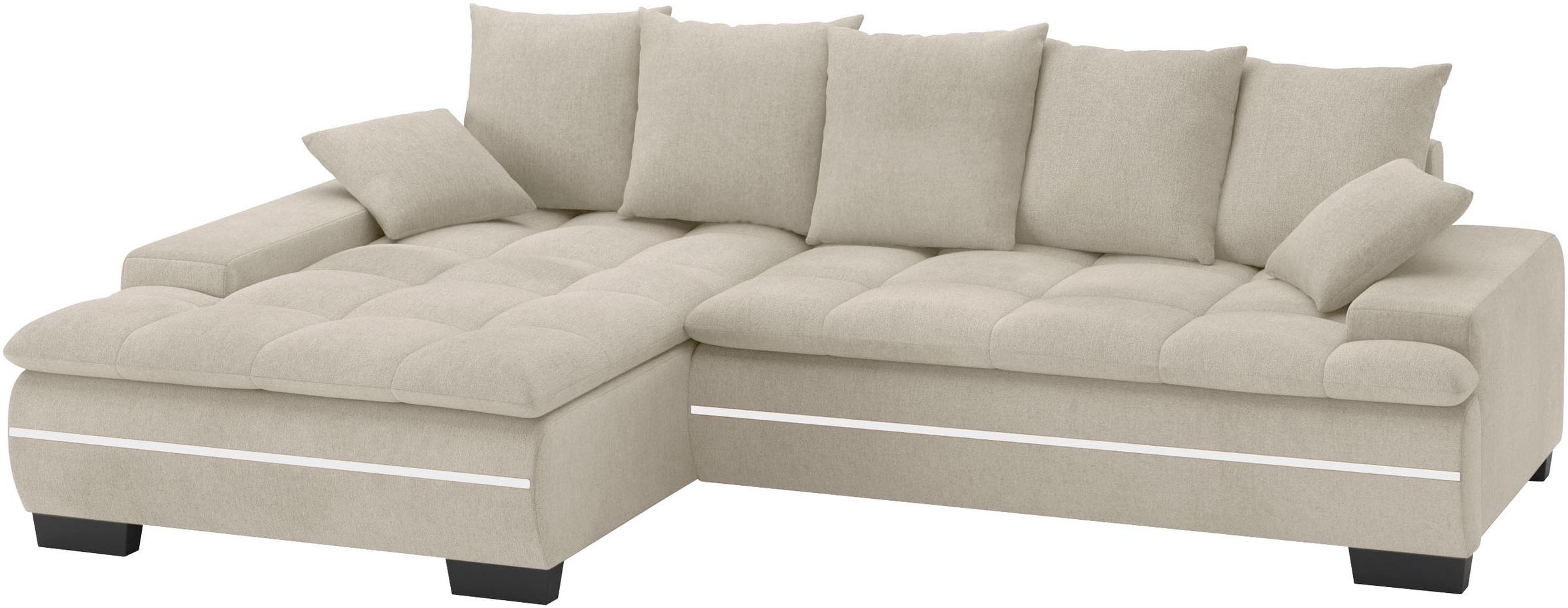 Mr. Couch Ecksofa »Haiti II, L-Form«, RGB-LED Beleuchtung, Kaltschaum, wahl günstig online kaufen