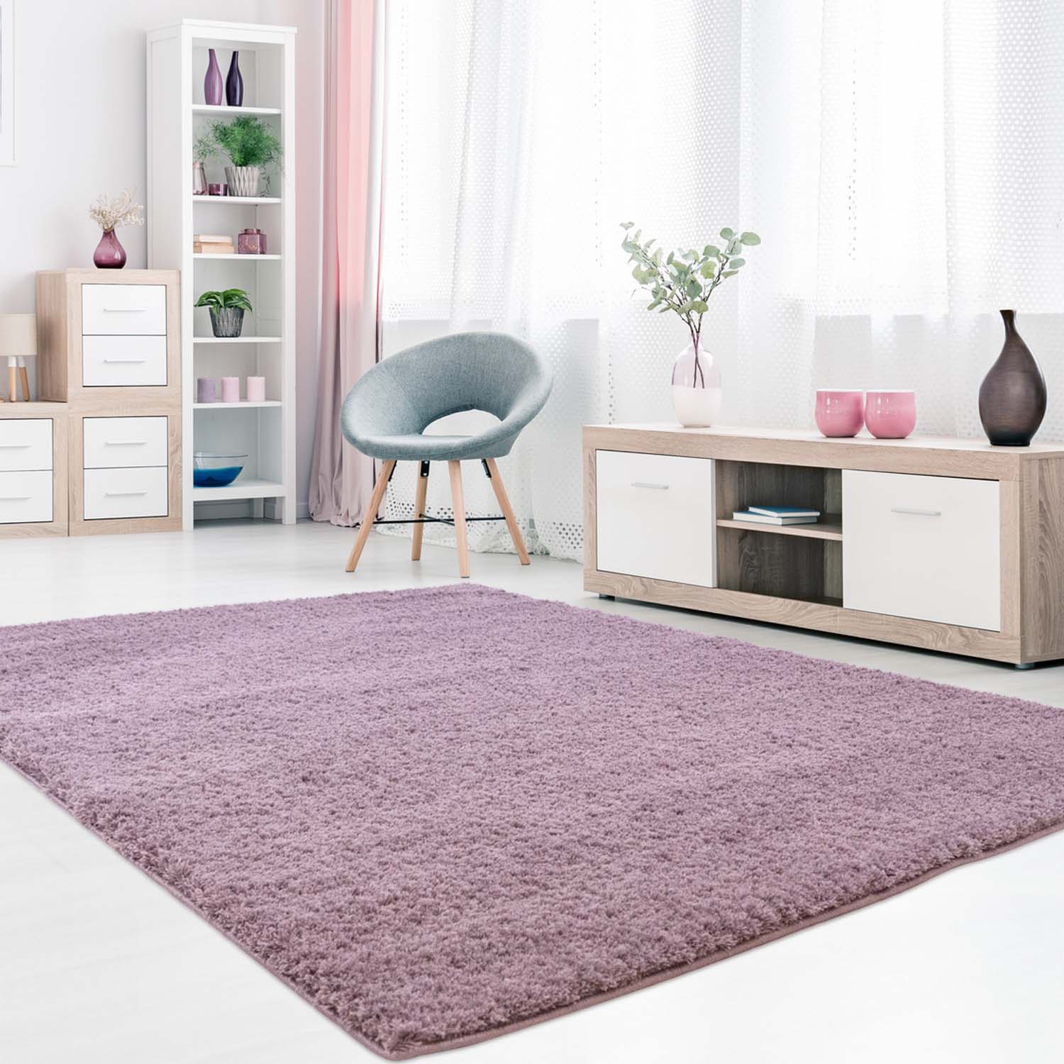 Carpet City Teppich »Softshine 2236«, rechteckig, 14 mm Höhe, Hochflor, bes günstig online kaufen