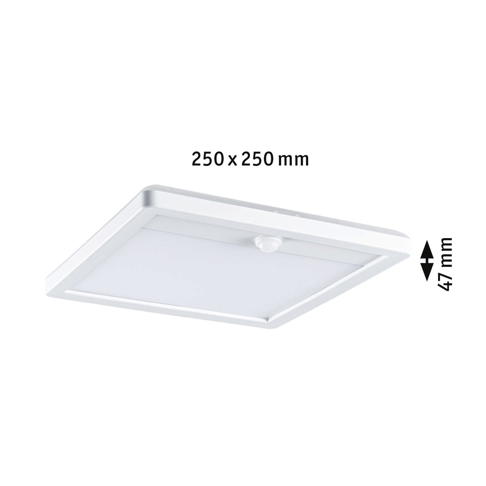 Paulmann LED Außen-Wandleuchte »Außenpanel Lamina 250x47mm 3000K 14,5W 950lm 230V Kunststoff«, 1 flammig, Backlight Bewegungsmelder seewasserresistent IP44 3000 K, eckig