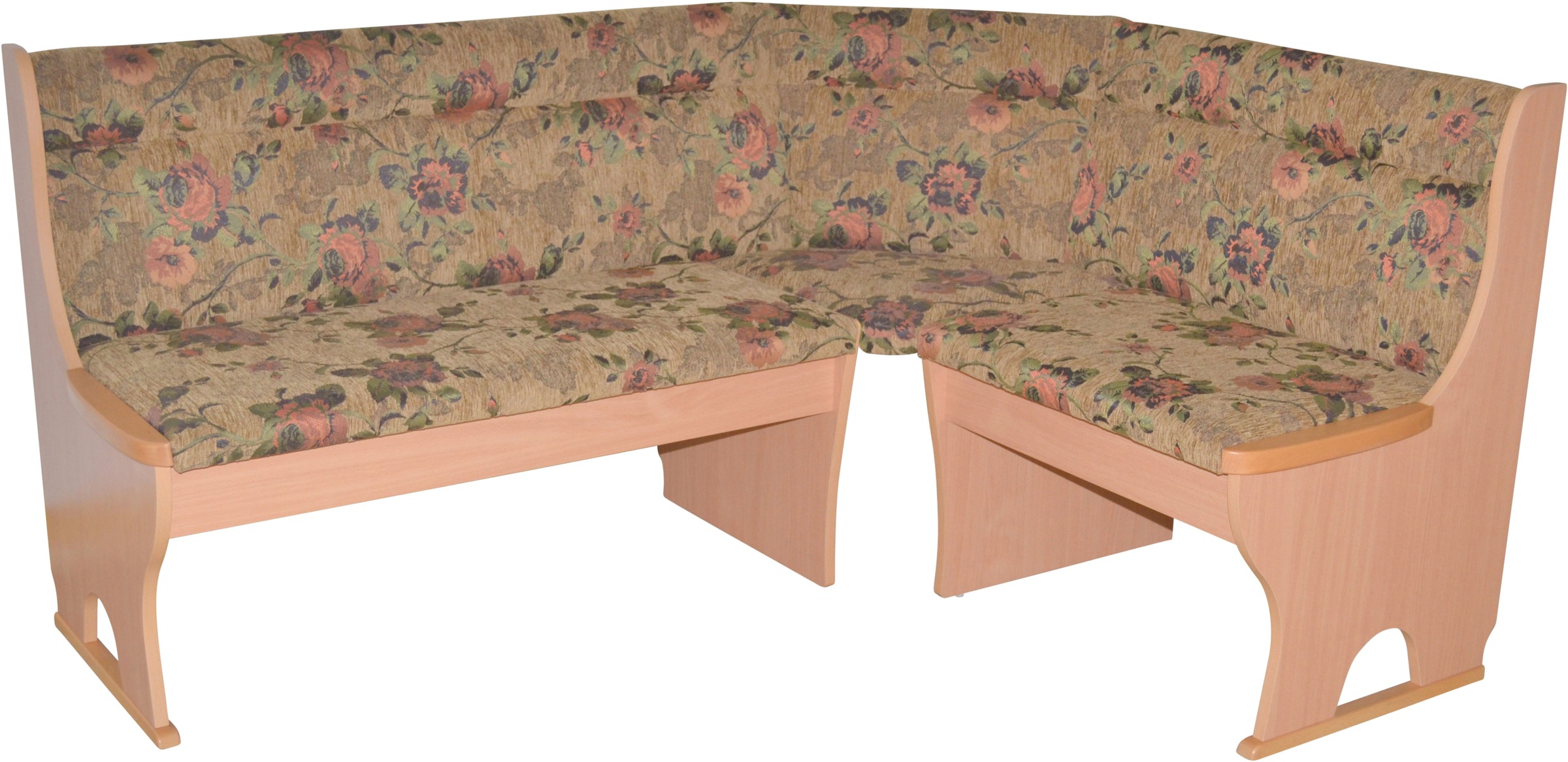 HOFMANN LIVING AND MORE Eckbank 1 Stk. tlg. braun + Buche-Nachbildung