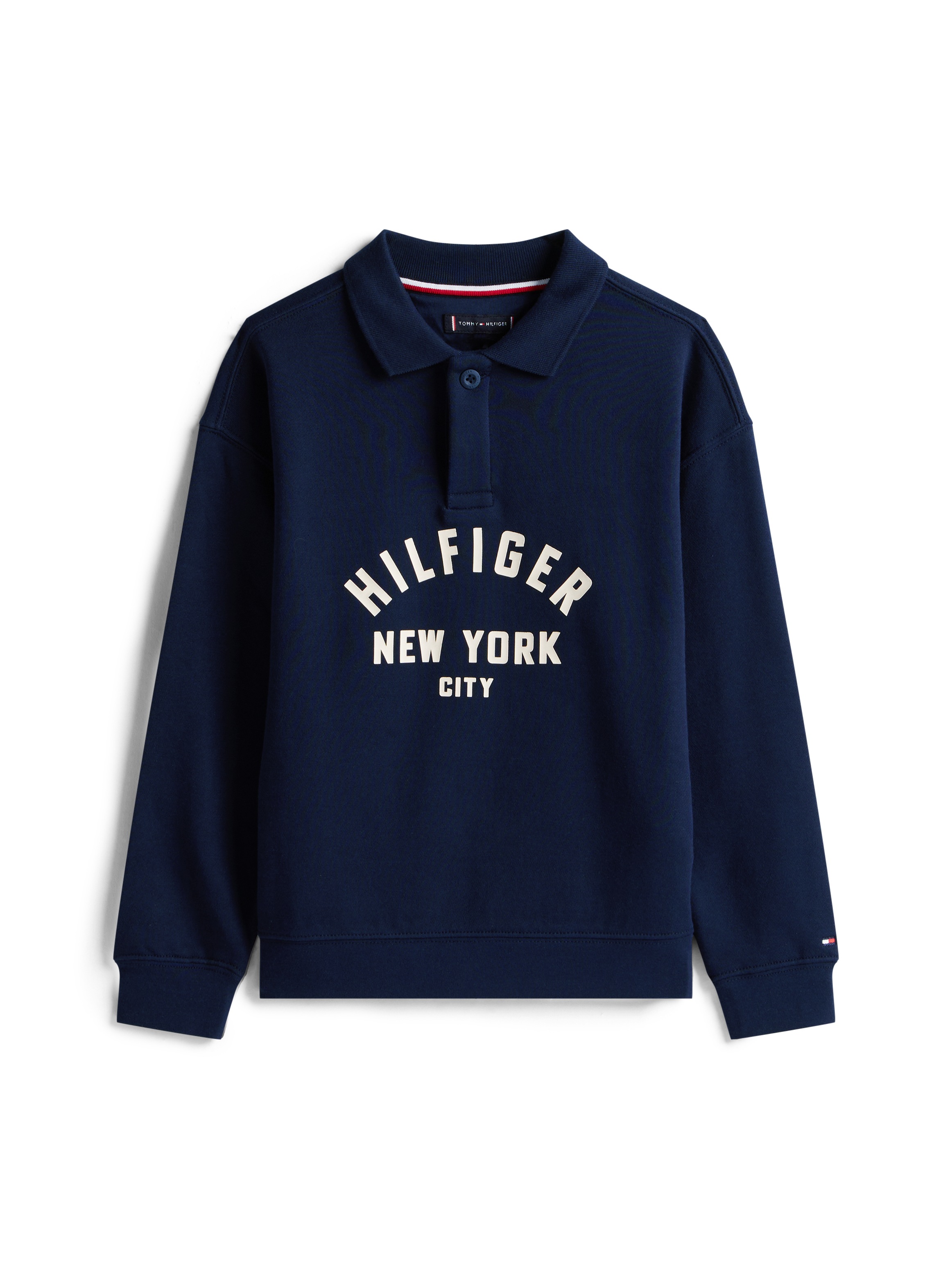 Tommy Hilfiger Sweatshirt »HILFIGER GRAPHIC SWEATSHIRT«, für Kinder bis 16 Jahre, mit Polokragen