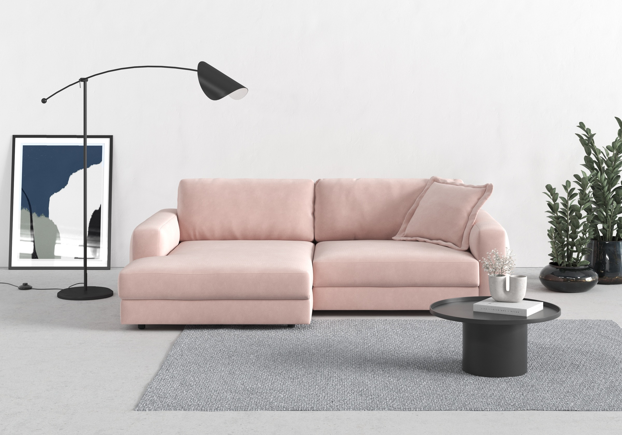 TRENDMANUFAKTUR Ecksofa »Bourbon, Mega Designsofa mit tollem Sitzkomfort, B günstig online kaufen