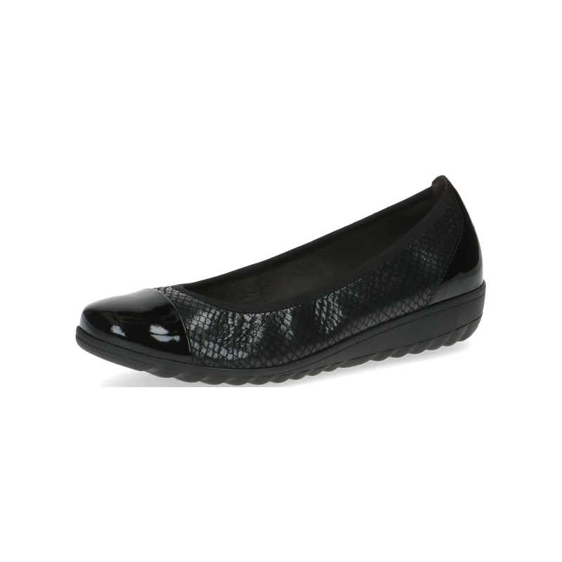 CAPRICE Ballerina »Ballerinas Leder« Schwarz 38 38 Verschluss: Schlupfschuh