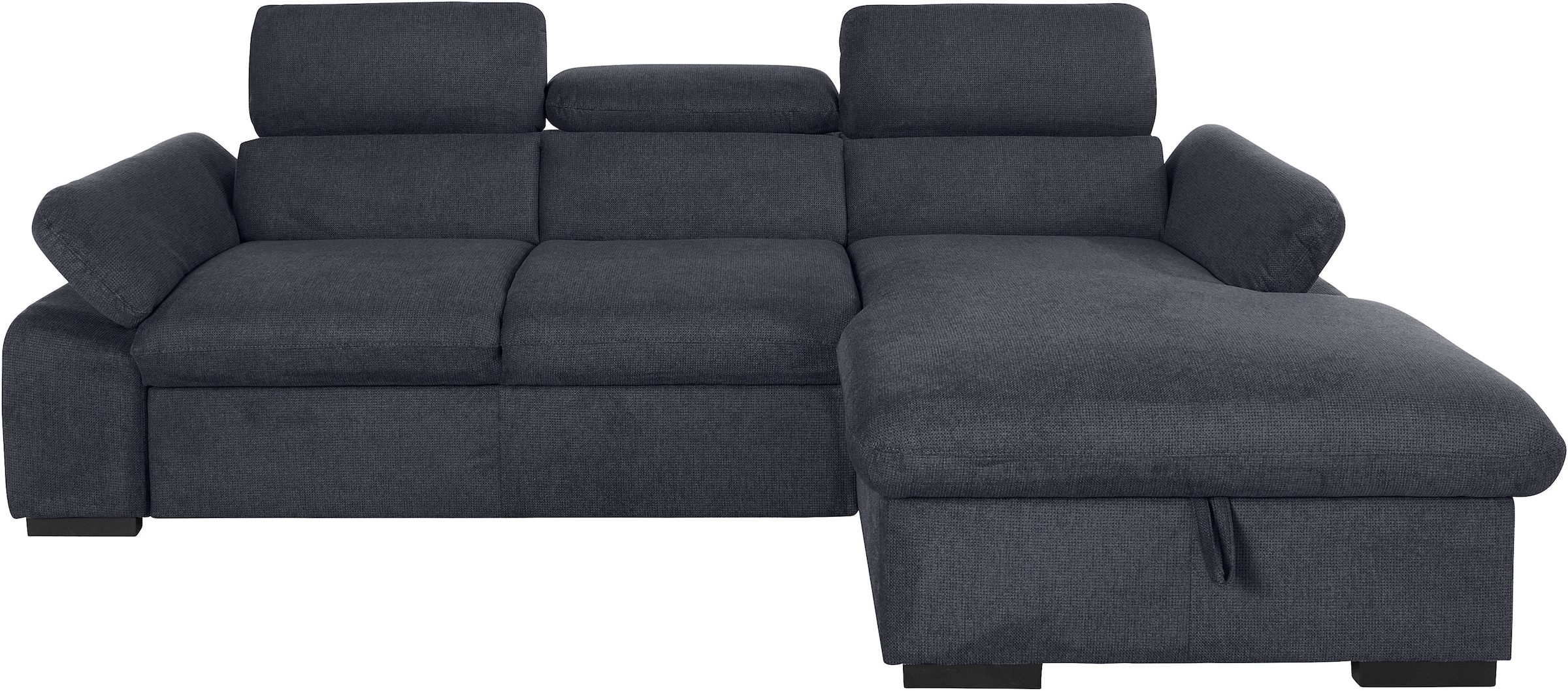 COTTA Ecksofa »Lola L-Form«, (Set, mit Hocker), mit Hocker & Kopfteilfunktion, wahlw. Bett- und Armteilfunktion
