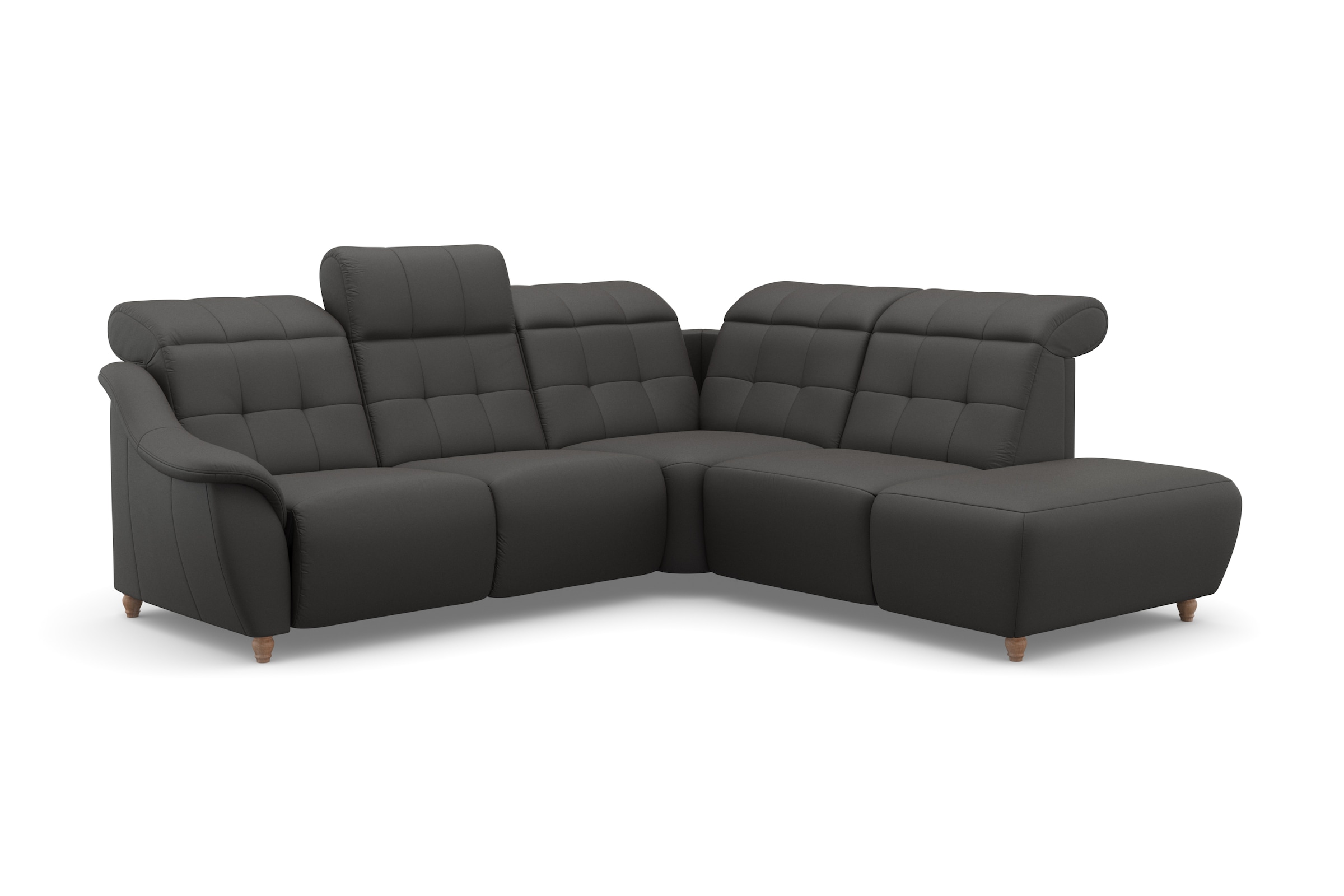 Home affaire Ecksofa »Boston L-Form«, Kopfteilverstellung an jeder Sitzfläche, wahlweise Relaxfunktion