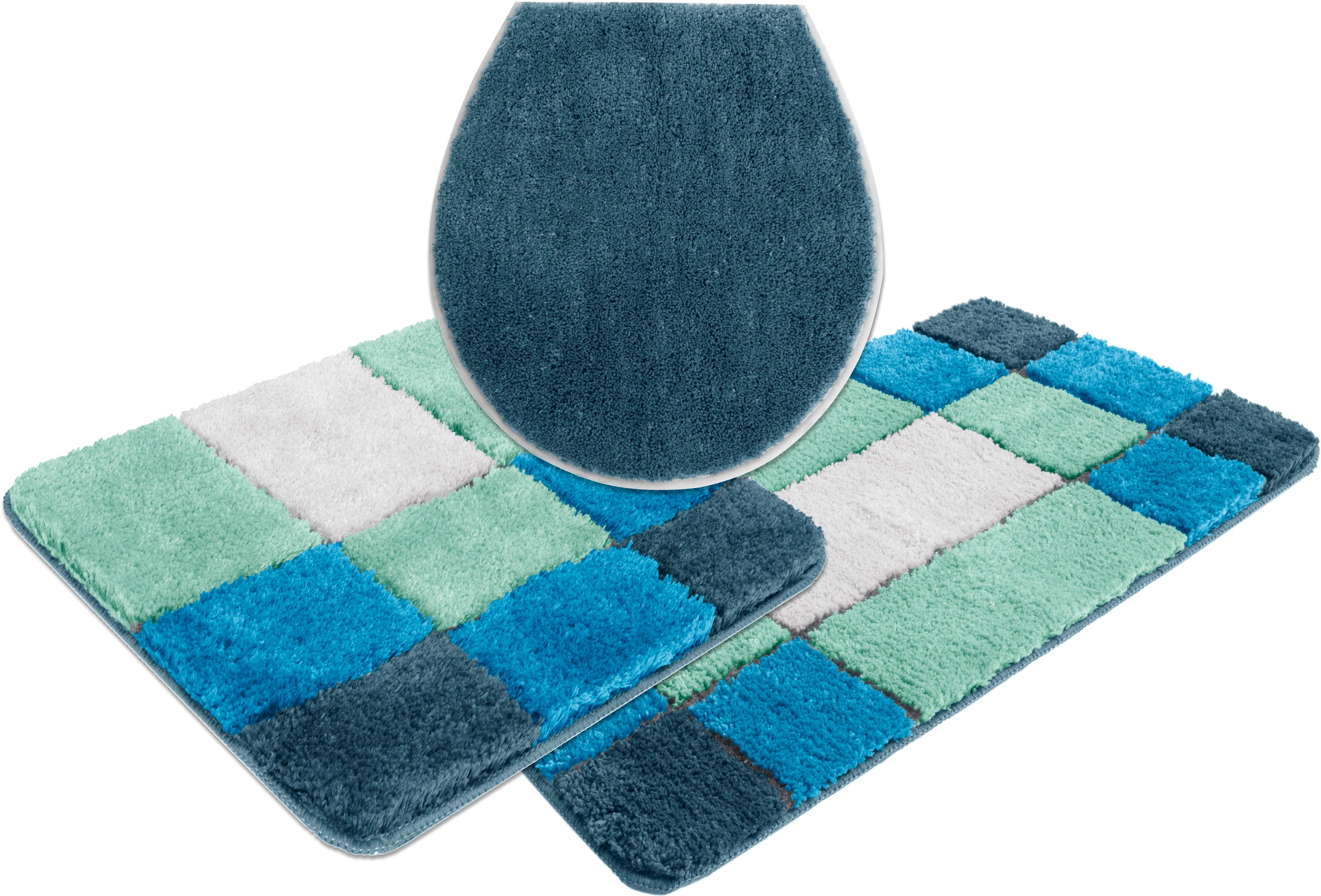 my home Badematte »Pia, Badvorleger, Badezimmer Teppich«, rutschhemmend bes günstig online kaufen