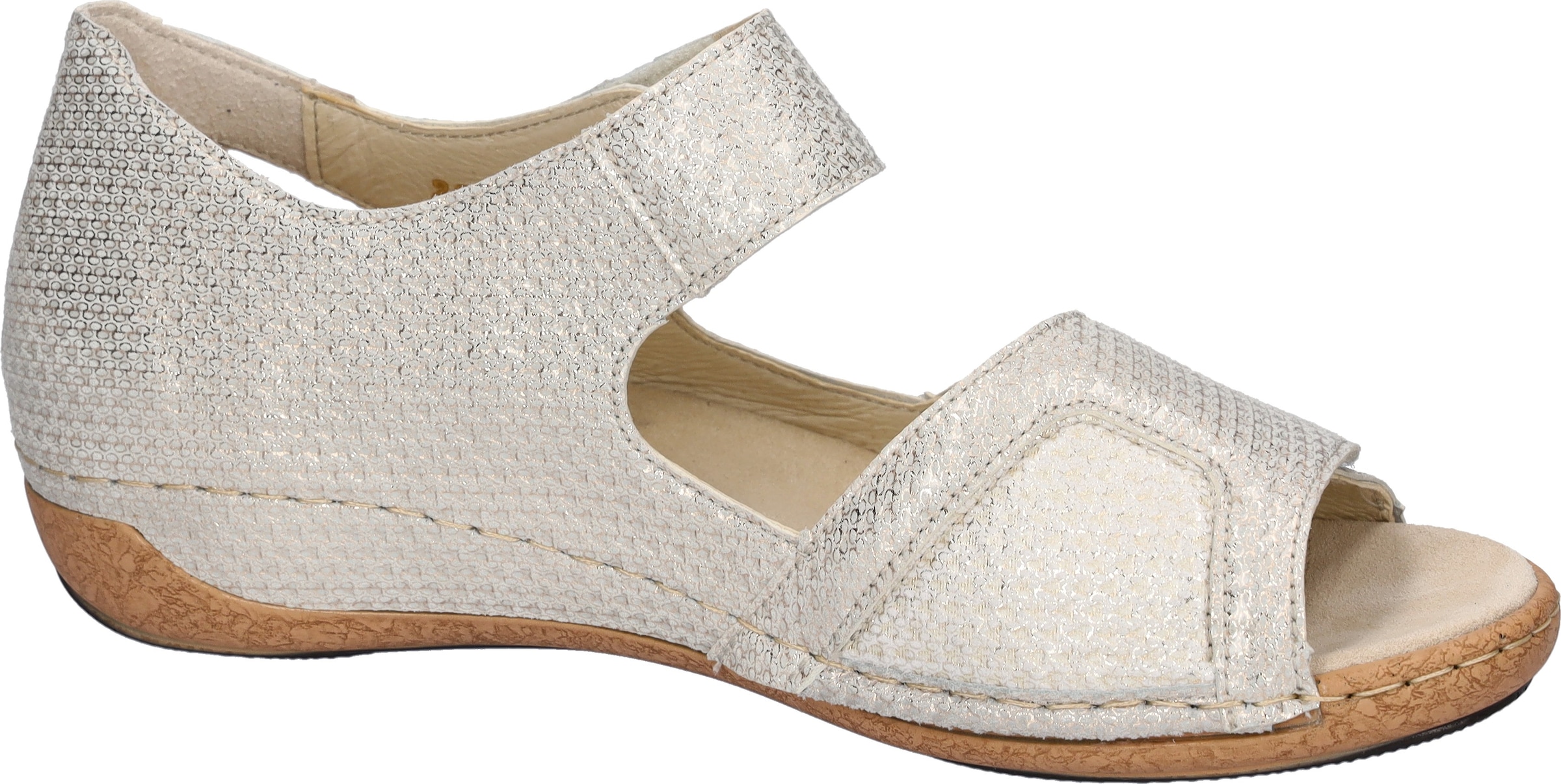 Waldläufer Sandale »Heliett«  , Sommerschuh, Sandalette, Keilabsatz, mit Orthotritt, H-Weite