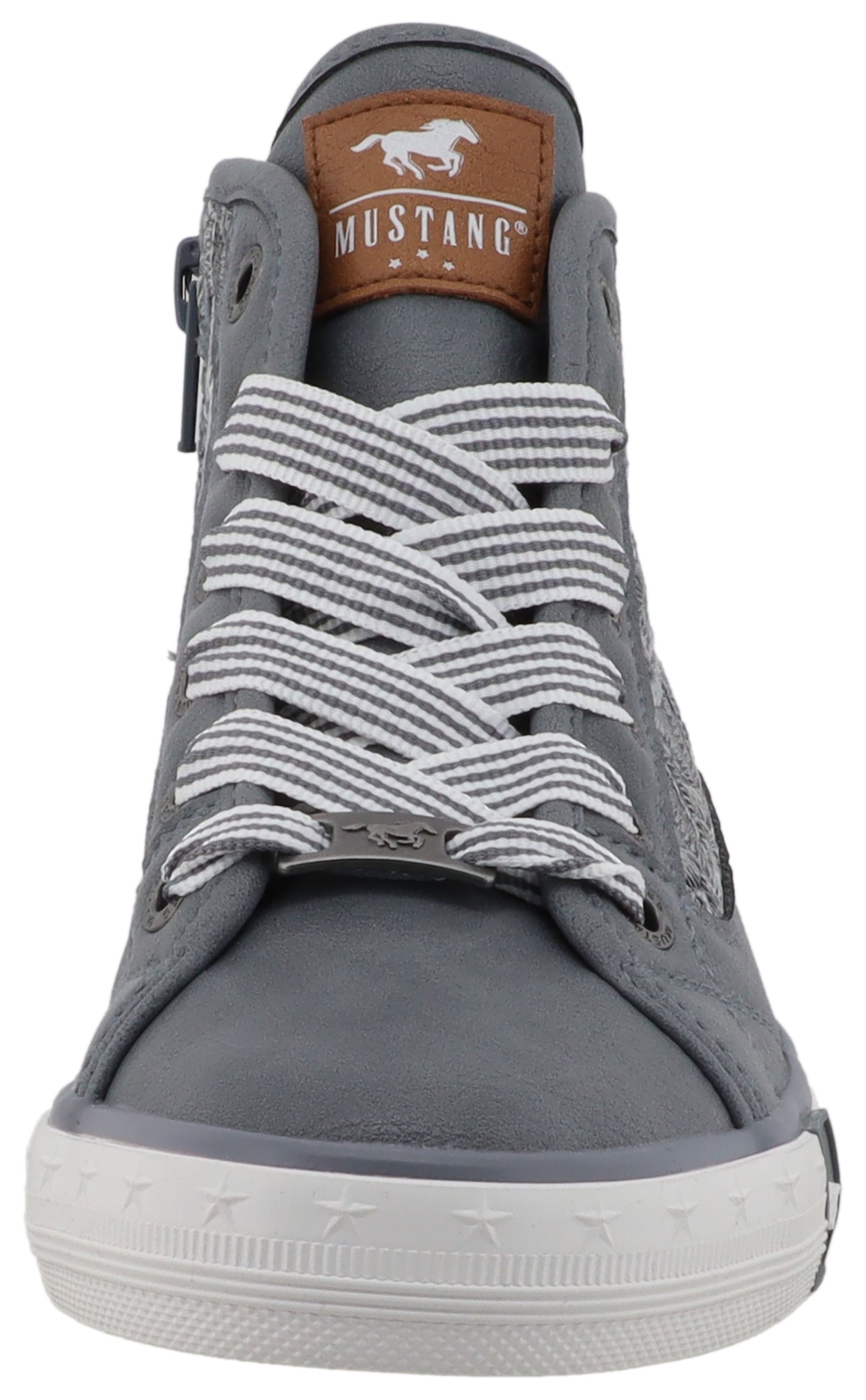 Mustang Shoes Sneaker »Gaspare«  Schnürboots, Freizeitschuh mit hübscher Blüenstickerei