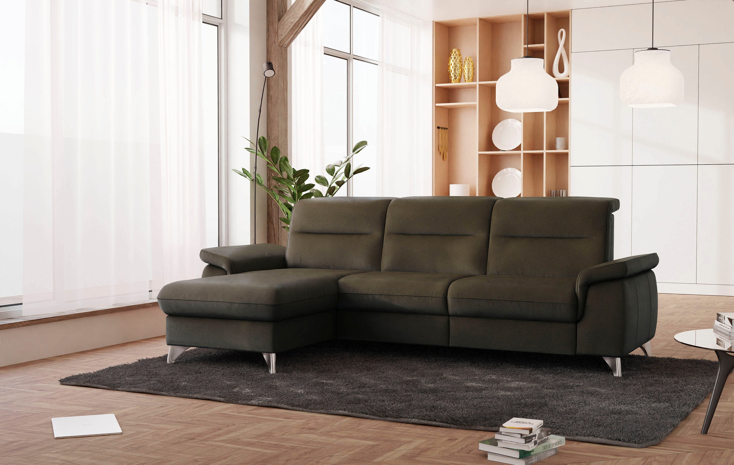 sit&more Ecksofa »Astoria L-Form«, wahlweise mit motorischer Relaxfunktion