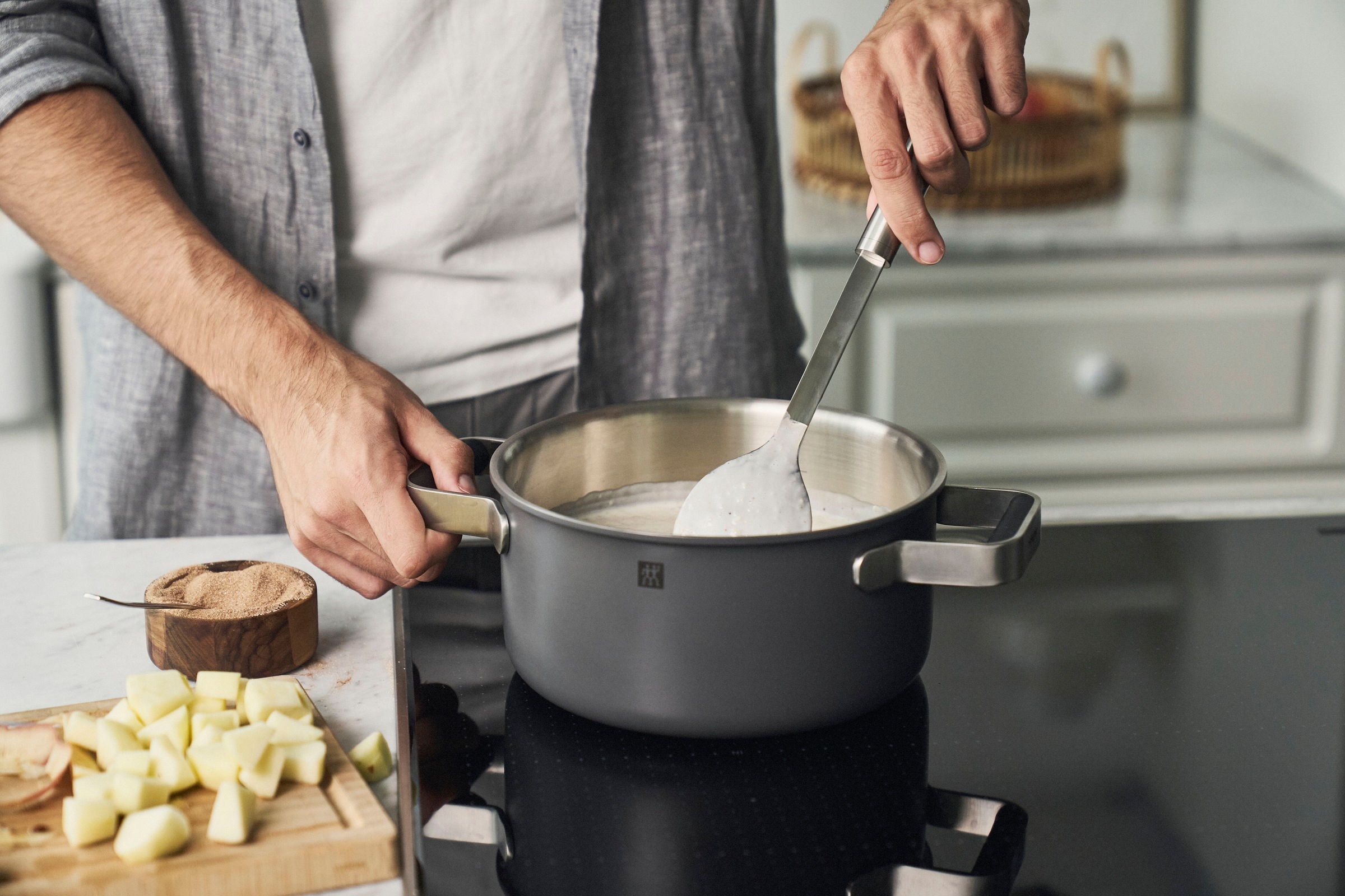 Zwilling Topf-Set »Pure« Set, 3 Kochtöpfe (16, 20 & 24 cm), Bratentopf 20 c günstig online kaufen