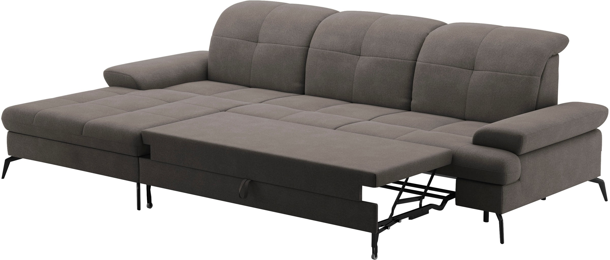 sit&more Ecksofa »Amica, L-Form, inkl. Sitztiefenverstellung & Armteilverstellung«, wahlweise mit Bettfunktion, Bettkasten und Kopfteilverstellung