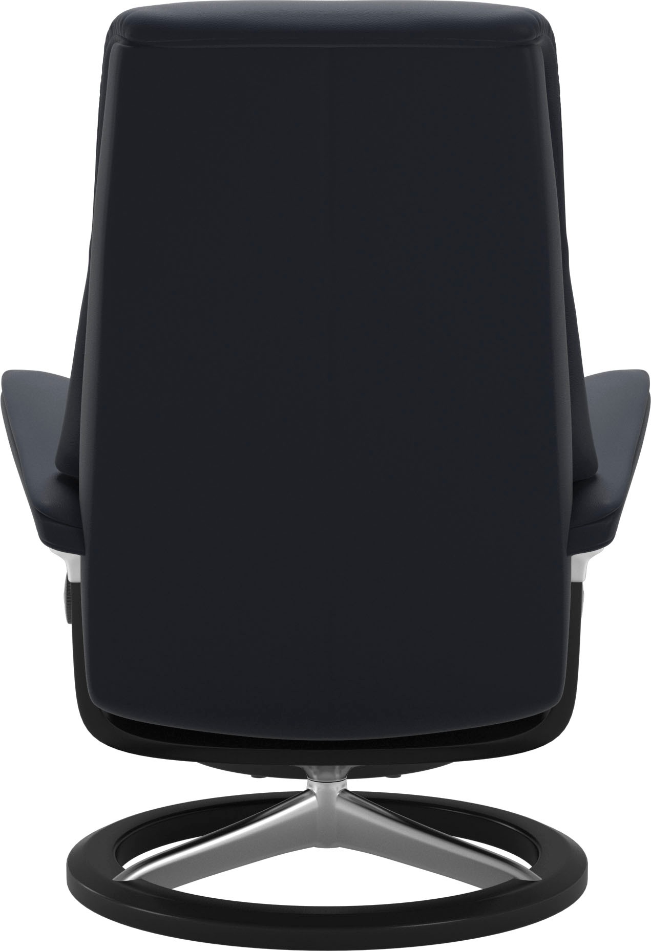 Stressless® Relaxsessel »View«, (Set, Relaxsessel mit Hocker), mit Signature Base, Größe M,Gestell Schwarz