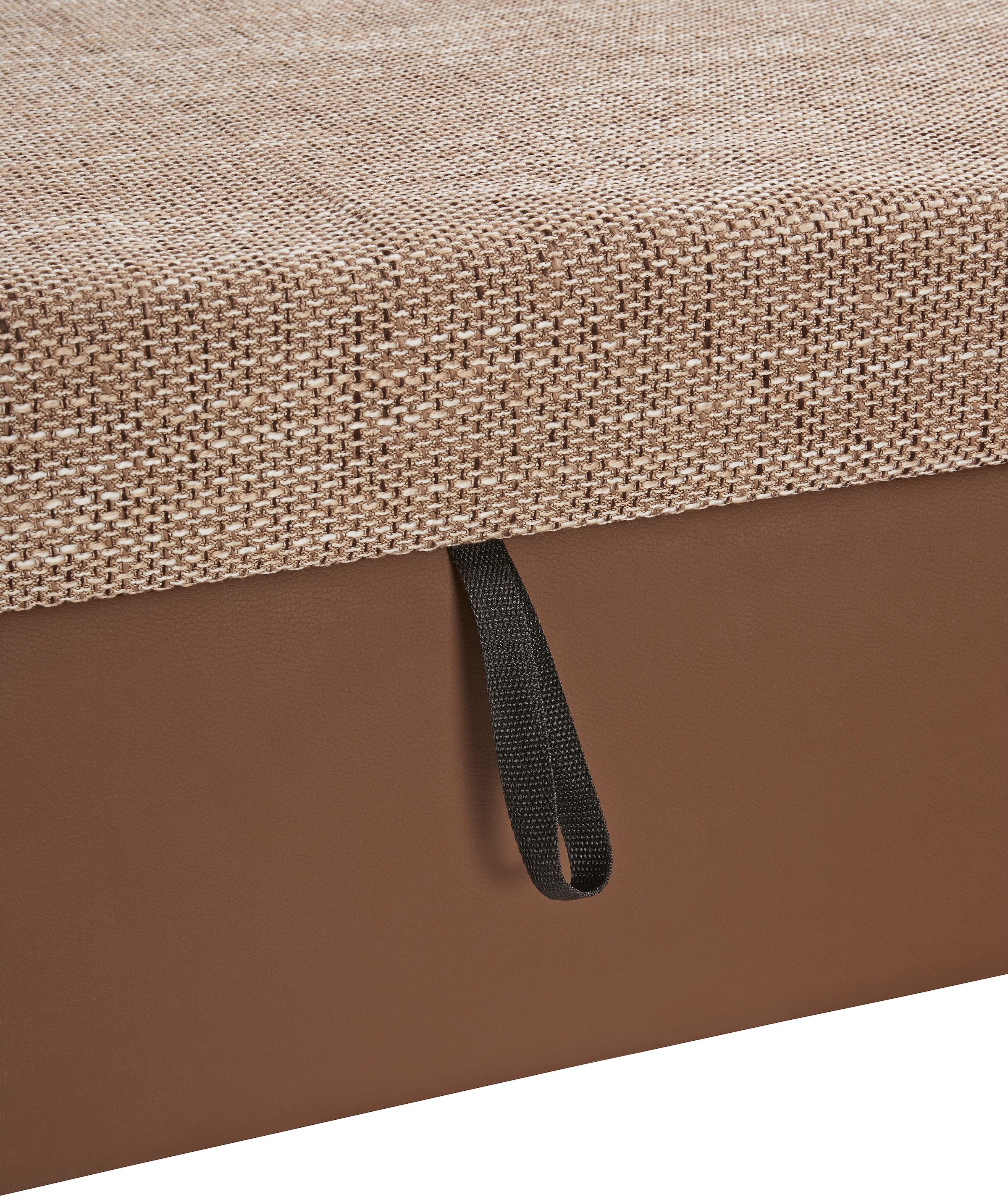 DOMO collection Wohnlandschaft »Treviso incl. Zierkissen, moderne Steppung, XXL: B/T/H: 364/201/83 cm«, wahlweise mit Bettfunktion, in vielen Bezugsarten auch in Cord U-Form