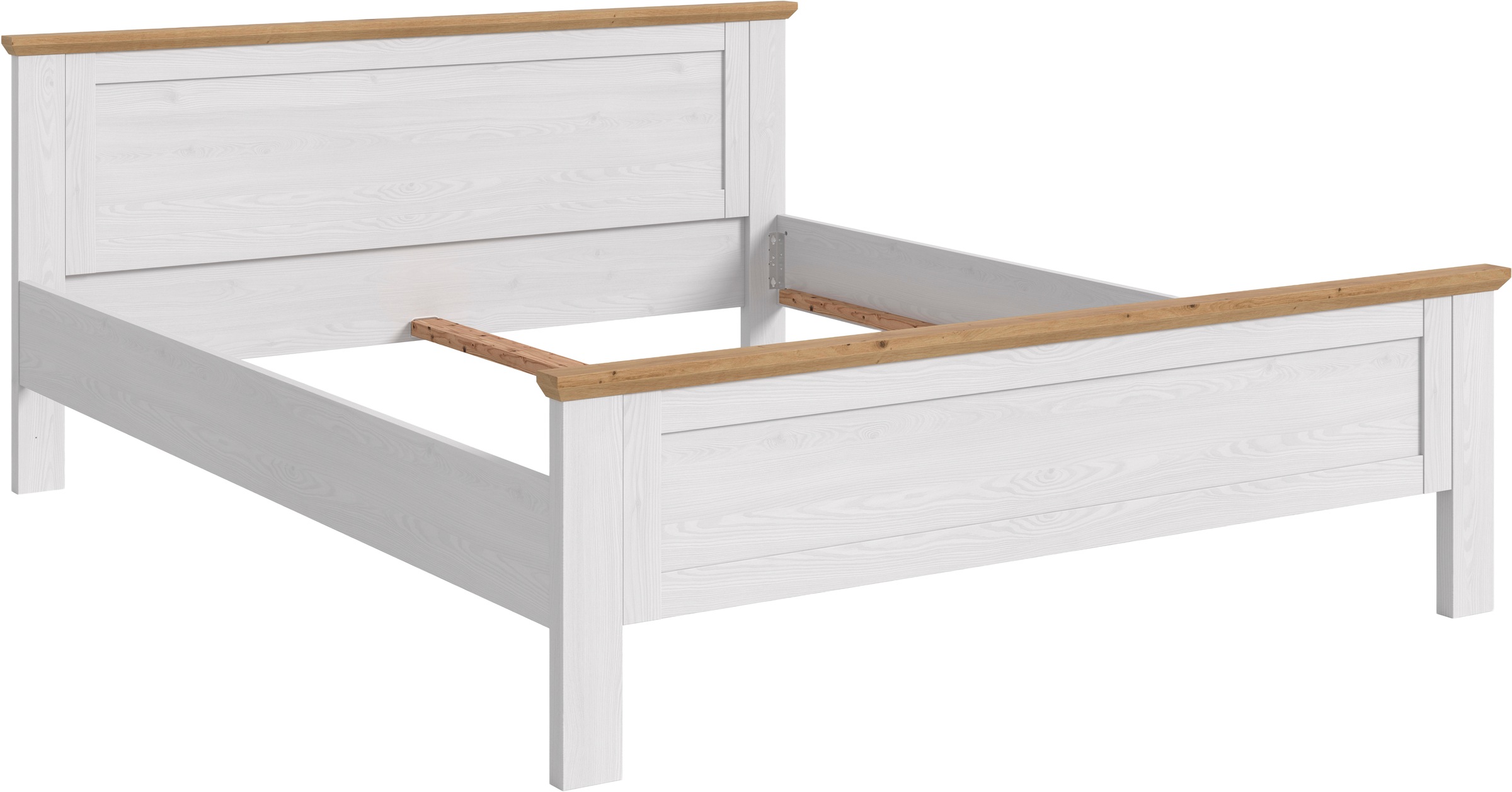 Home affaire Bettgestell »COSENZA, TOPSELLER!, Breite 189cm, im Landhausstil« für Matratzen 180x200 cm, ohne Lattenrost,  Bett, Kastenbett, Schlafzimmer, Schlafen