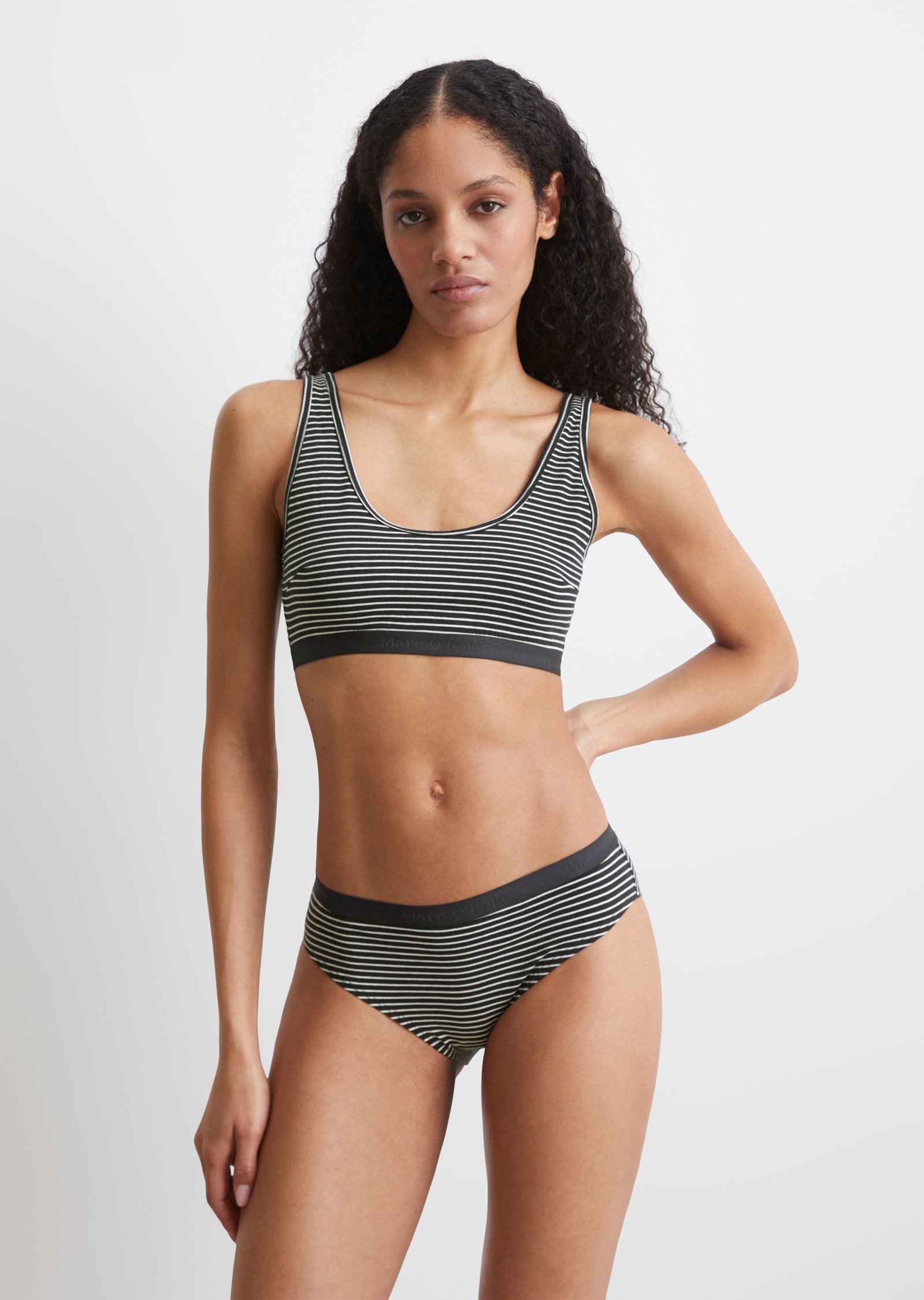 Marc O'Polo Slip »Essentials«, (3er Pack), mit elastischem Bund mit Logo