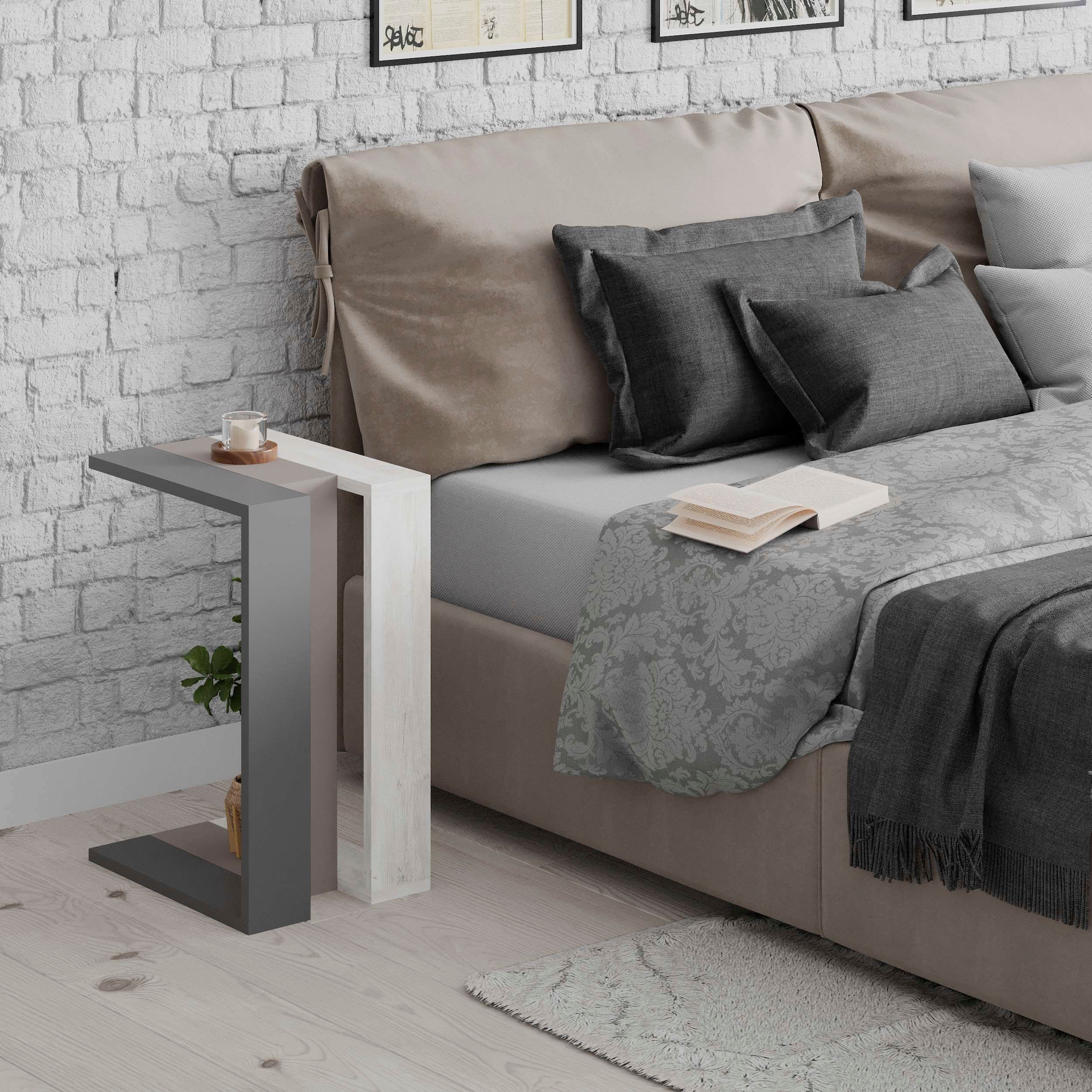 Decortie Beistelltisch »MUJU BEISTELLTISCH«, (Packung, 1 St.), Leichte Montage, Lagerung, Platzsparend