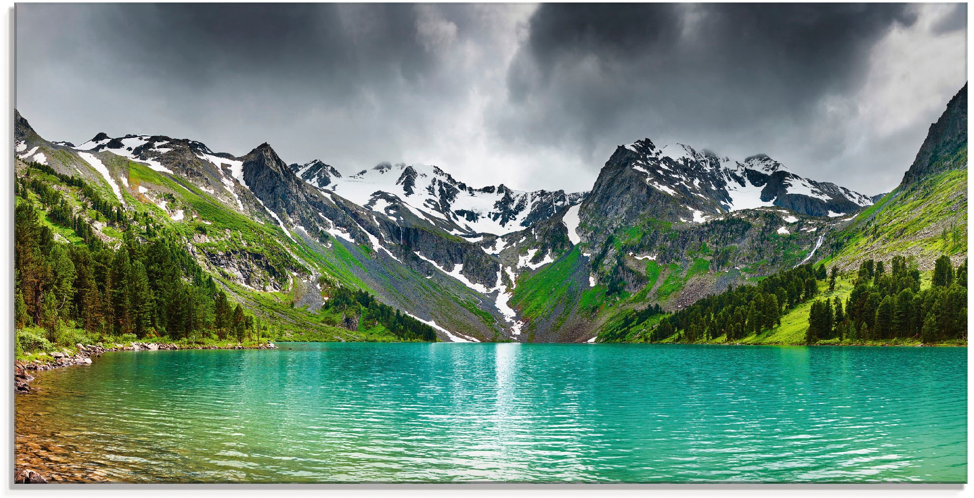 Artland Glasbild "Bergsee", Berge, (1 St.), in verschiedenen Größen günstig online kaufen