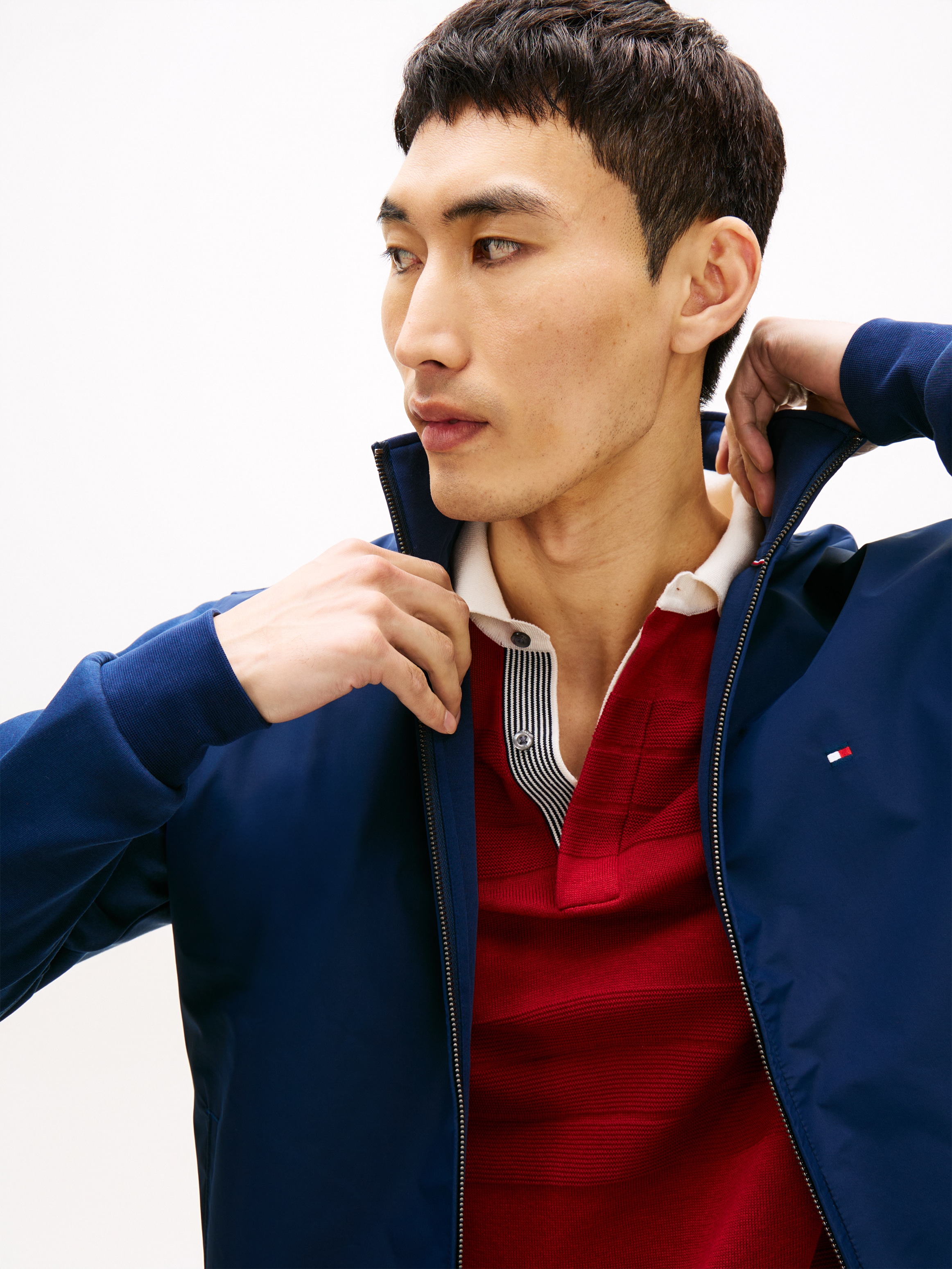 Tommy Hilfiger Outdoorjacke »ESSENTIAL INTECHNO« ohne Kapuze Regular fit mit Stehkragen