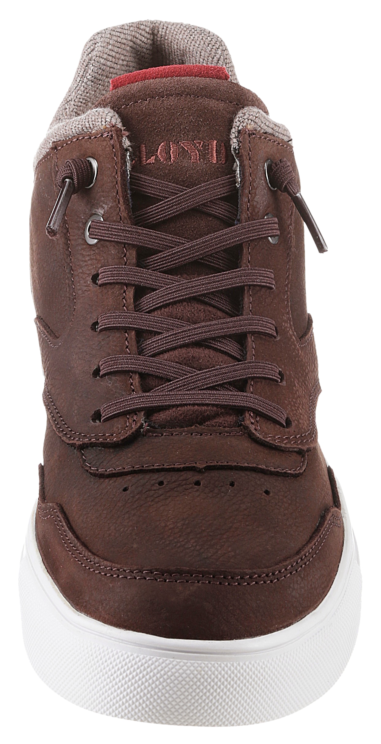 Lloyd Slip-On Sneaker »Ellison«, Mid Cut Sneaker, Freizeitboot, Schnürboot mit elastischem Gummizug