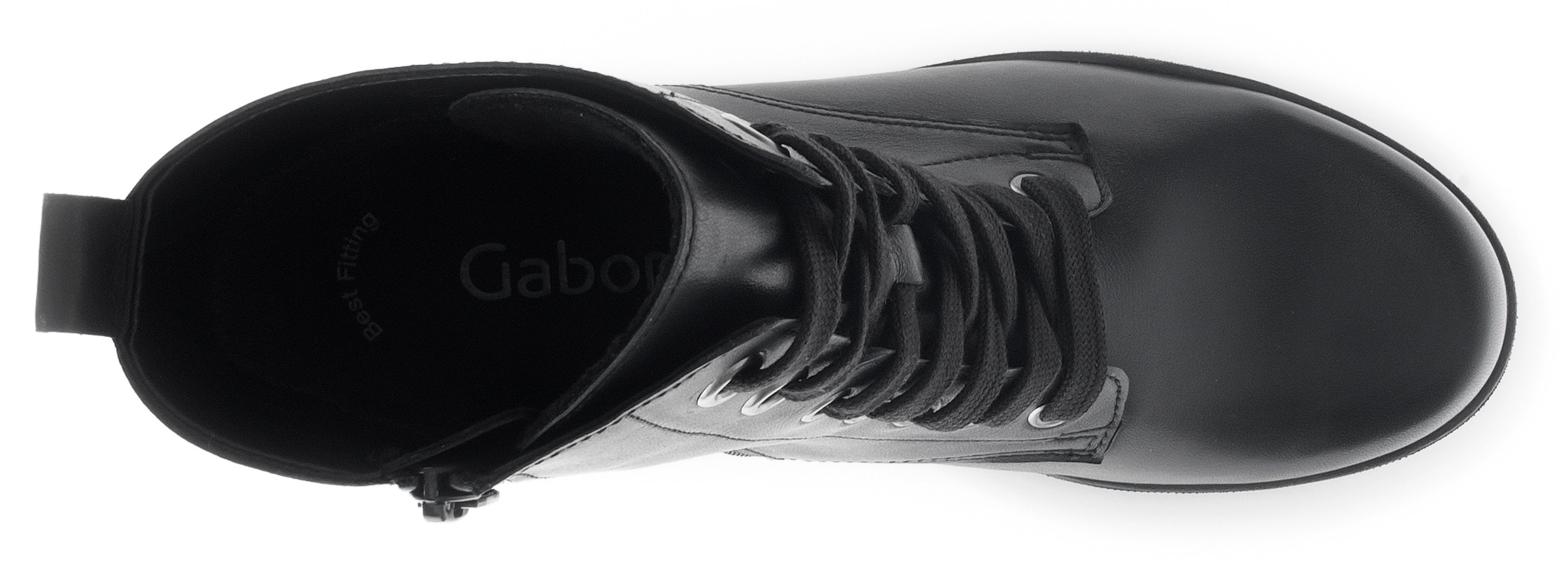 Gabor Schnürstiefelette, Blockabsatz, Schnürboots, Stiefelette mit Best Fitting-Ausstattung