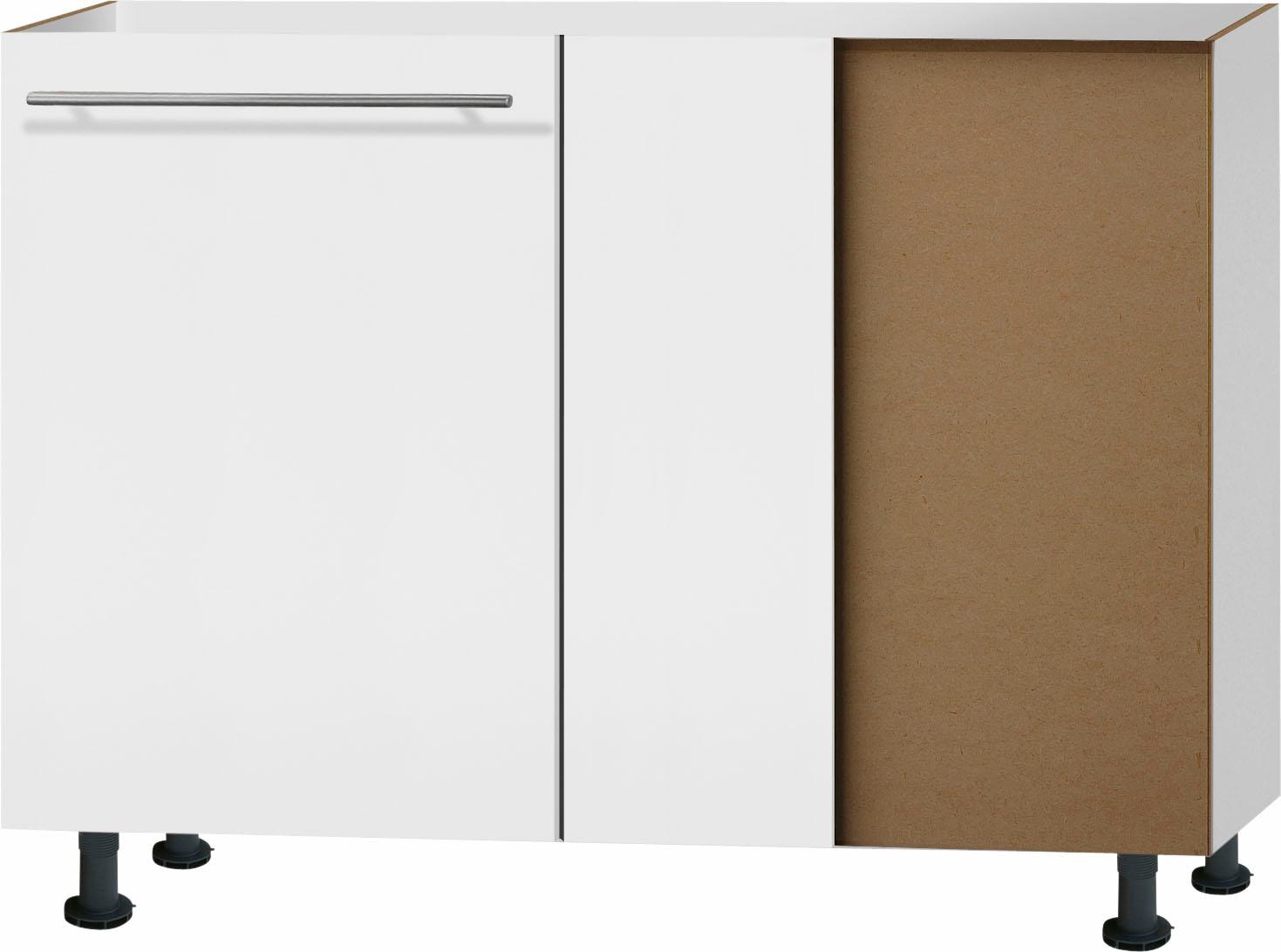 OPTIFIT Eckunterschrank »Bern«, 100 cm breit, mit 1 Tür mit höhenverstellbaren  Füßen, mit Metallgriff online bestellen | Unterschränke