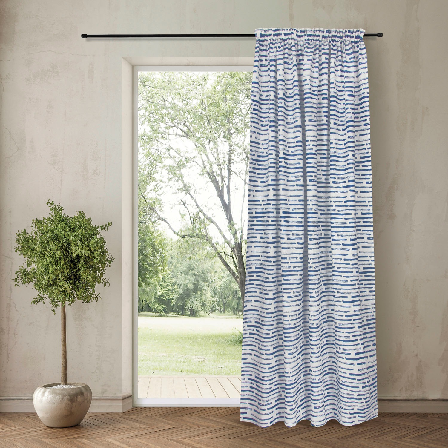 Feel of Nature Gardine »Knut« Kräuselband 1 Stk. tlg. HxB: 245x140 günstig online kaufen