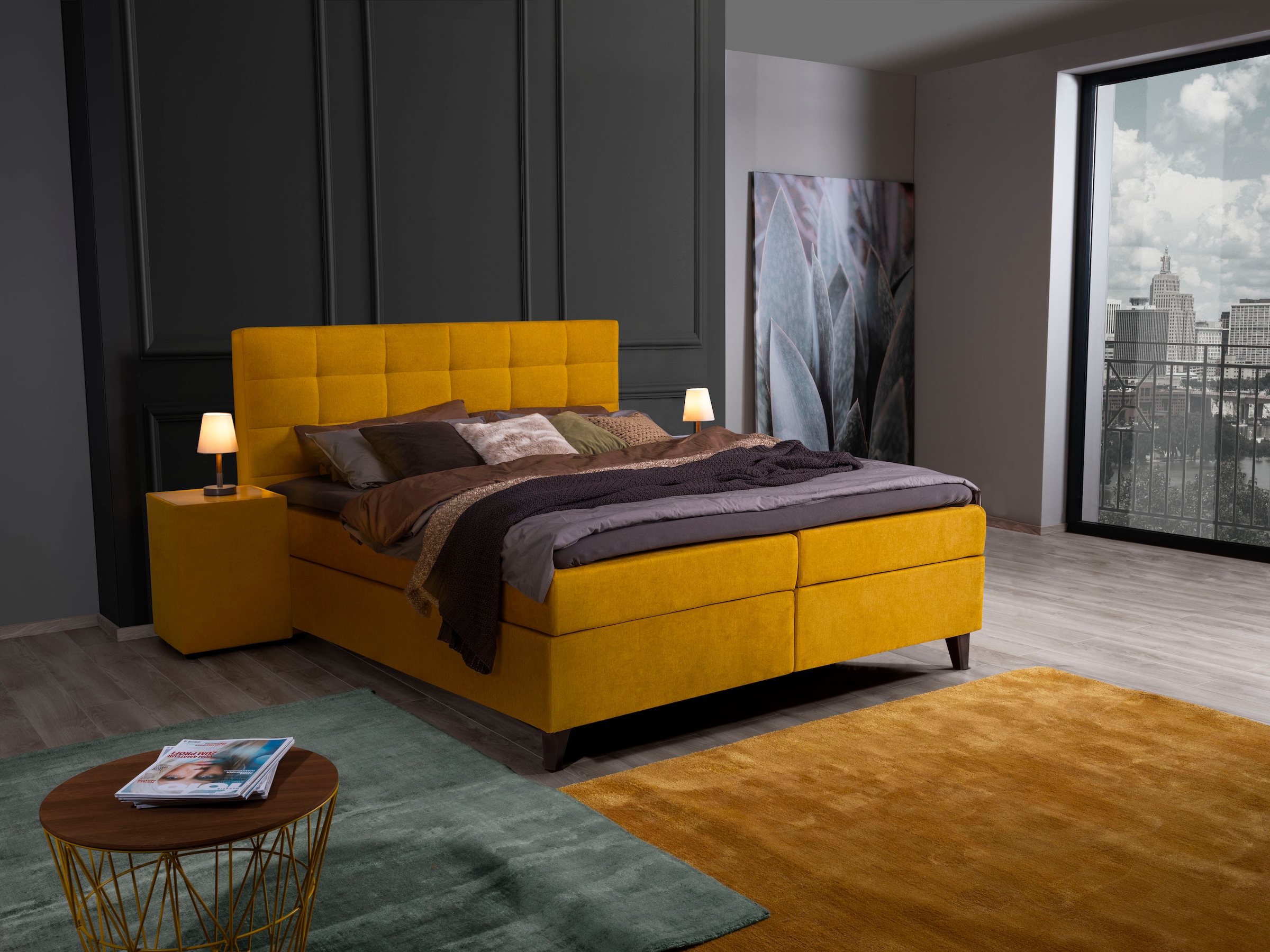 2. Bild von ADA trendline Boxspringbett »Neomi«, inklusive Matratze und Topper