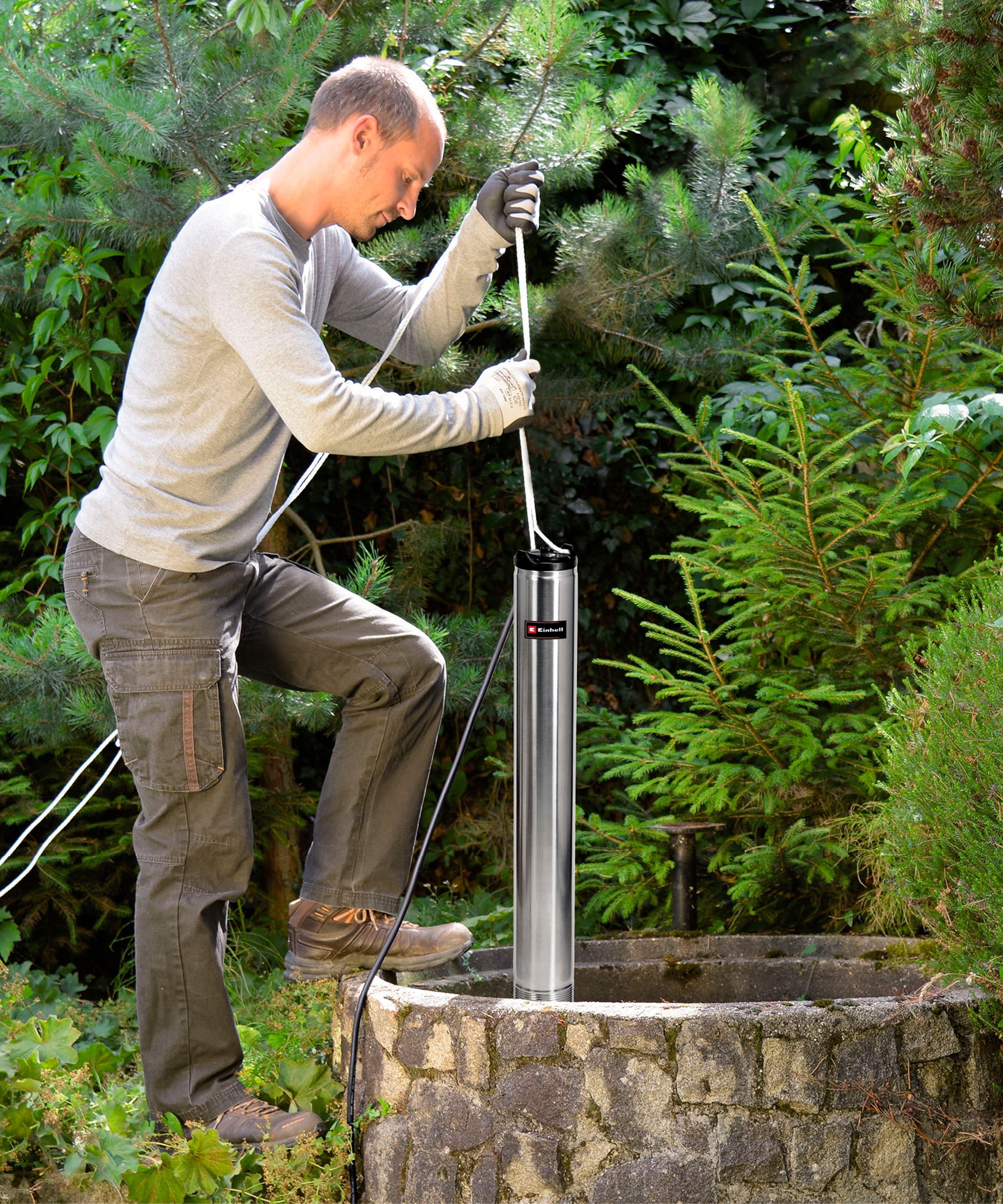 Einhell Tiefbrunnenpumpe »GE-DW 1155 N-A«, 6.000 l/h max. Fördermenge, Förderhöhe max. 55 m