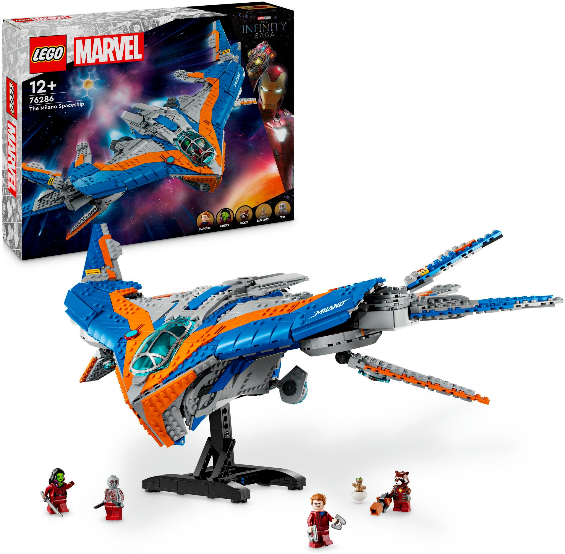 LEGO® Konstruktionsspielsteine »Guardians of the Galaxy: Die Milano (76286), LEGO Super Heroes«, (2090 St.), Made in Europe