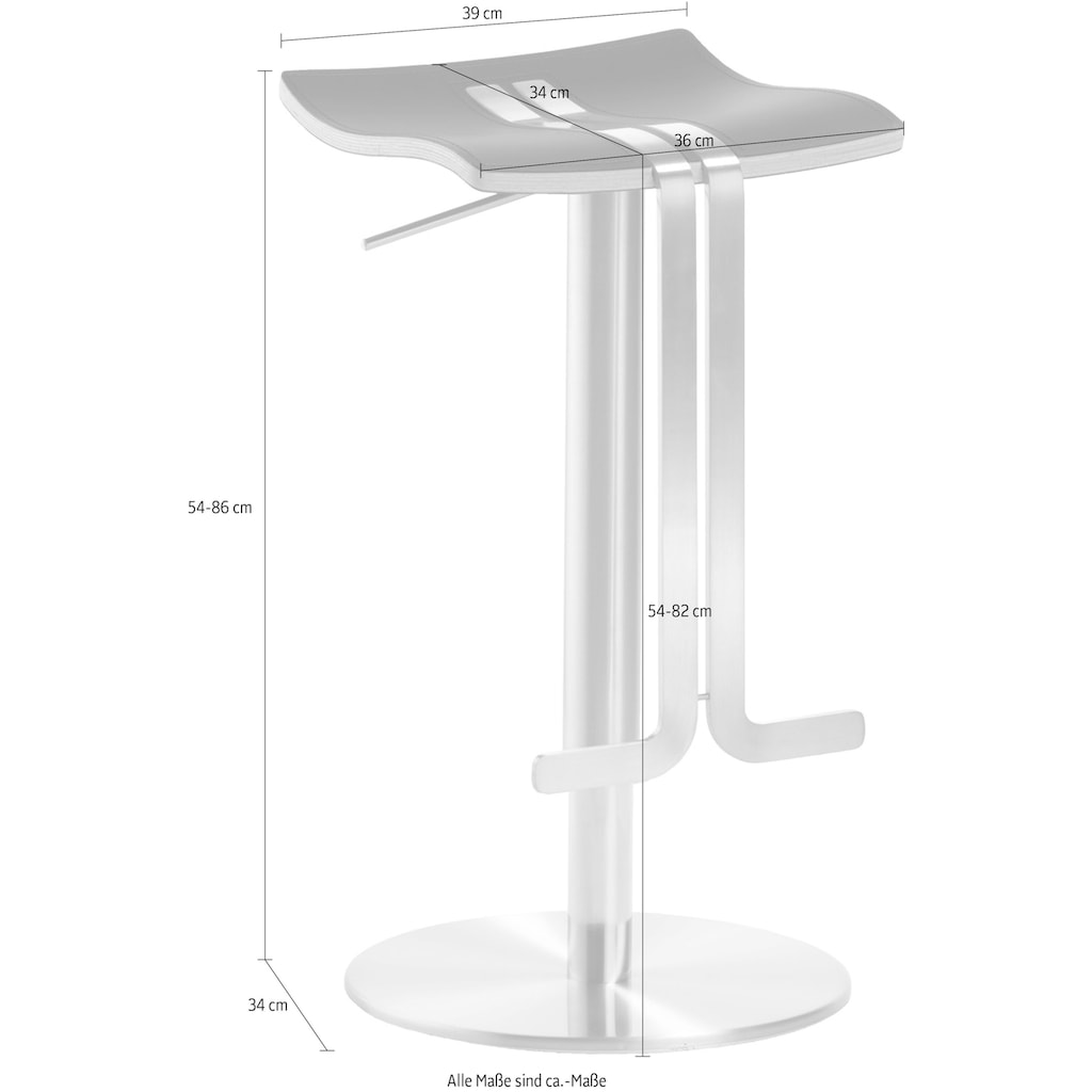 Mayer Sitzmöbel Barhocker »Bar- und Tresenhocker myWAVE«