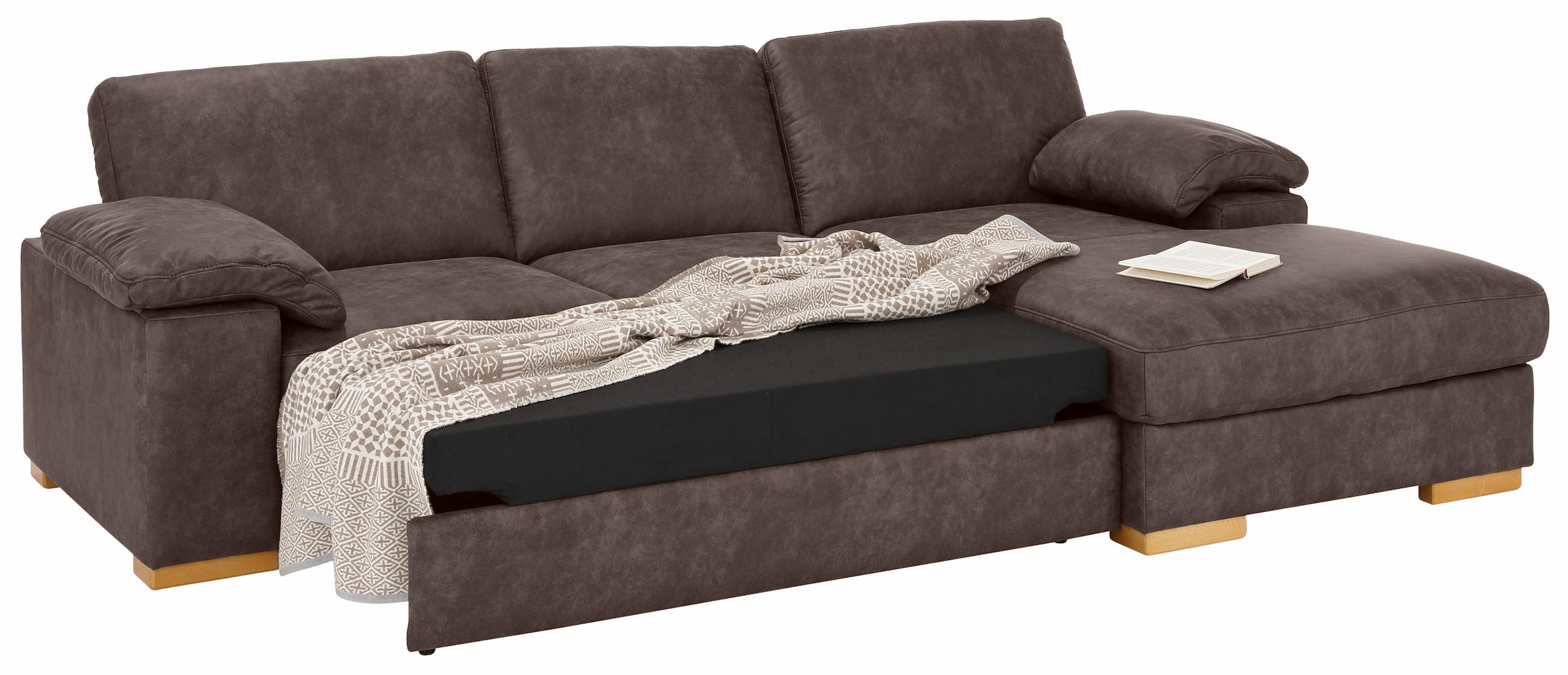 Home affaire Ecksofa »Ventura L-Form«, wahlweise mit Bettfunktion und Bettfunktion/Bettkasten