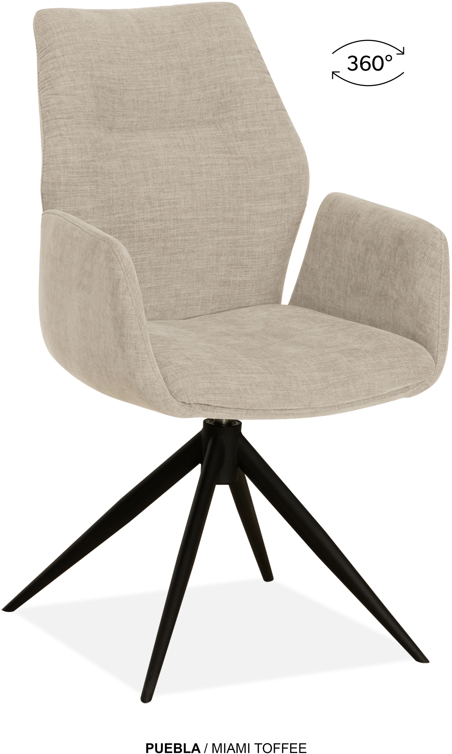 OMG Design Esszimmerstuhl »Puebla« (Set) 2 Stk. Stoff Drehstuhl mit auto-re günstig online kaufen