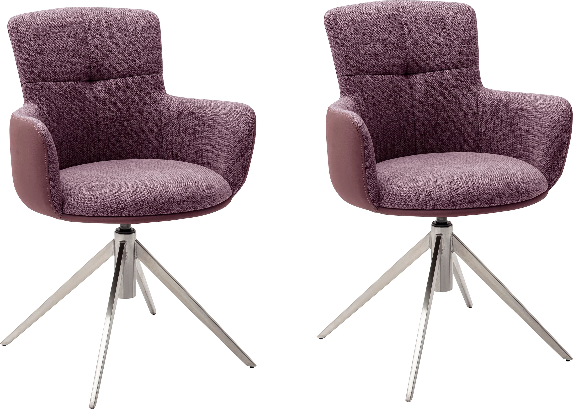 MCA furniture Esszimmerstuhl »Mecana«, (Set), 2 St., 2er Set Materialmix, S günstig online kaufen