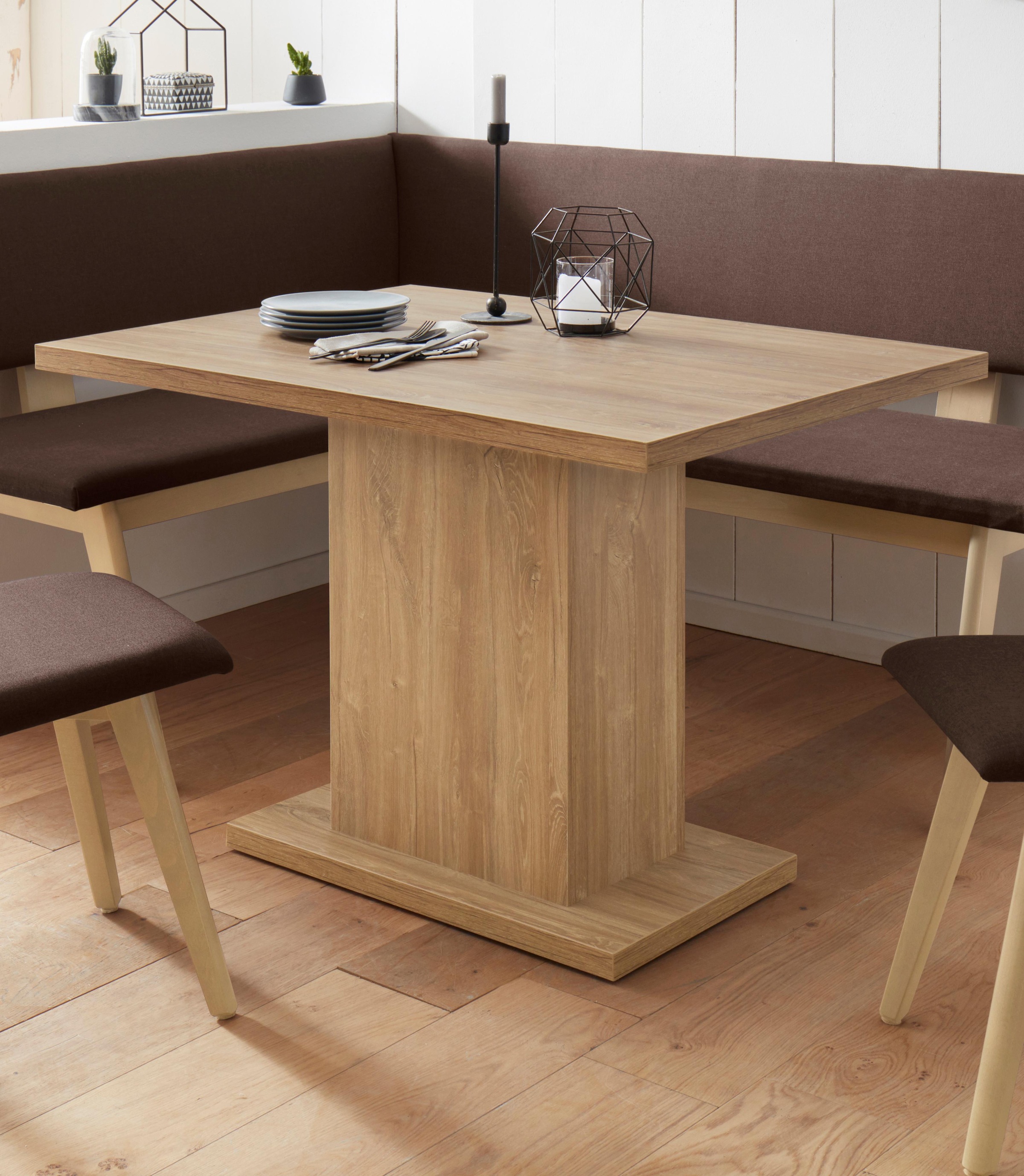 2. Bild von Home affaire Säulen-Esstisch »Zelle«, Breite 110 cm
