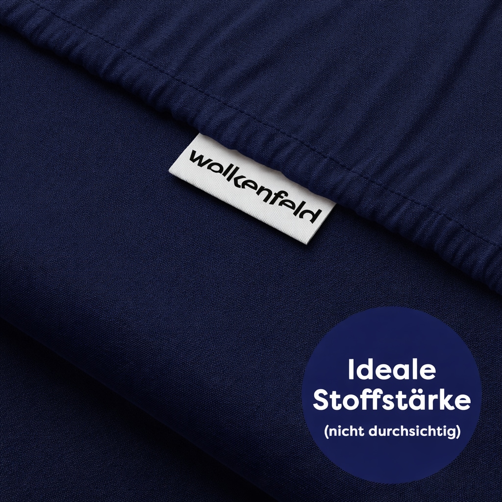 Wolkenfeld Spannbettlaken »100% Baumwolle - Superweiches Bettlaken für Matratzen von 5 bis 20cm« Rutschfest & Blickdicht - 90x200, 140x200, 160x200, 180x200 200x200