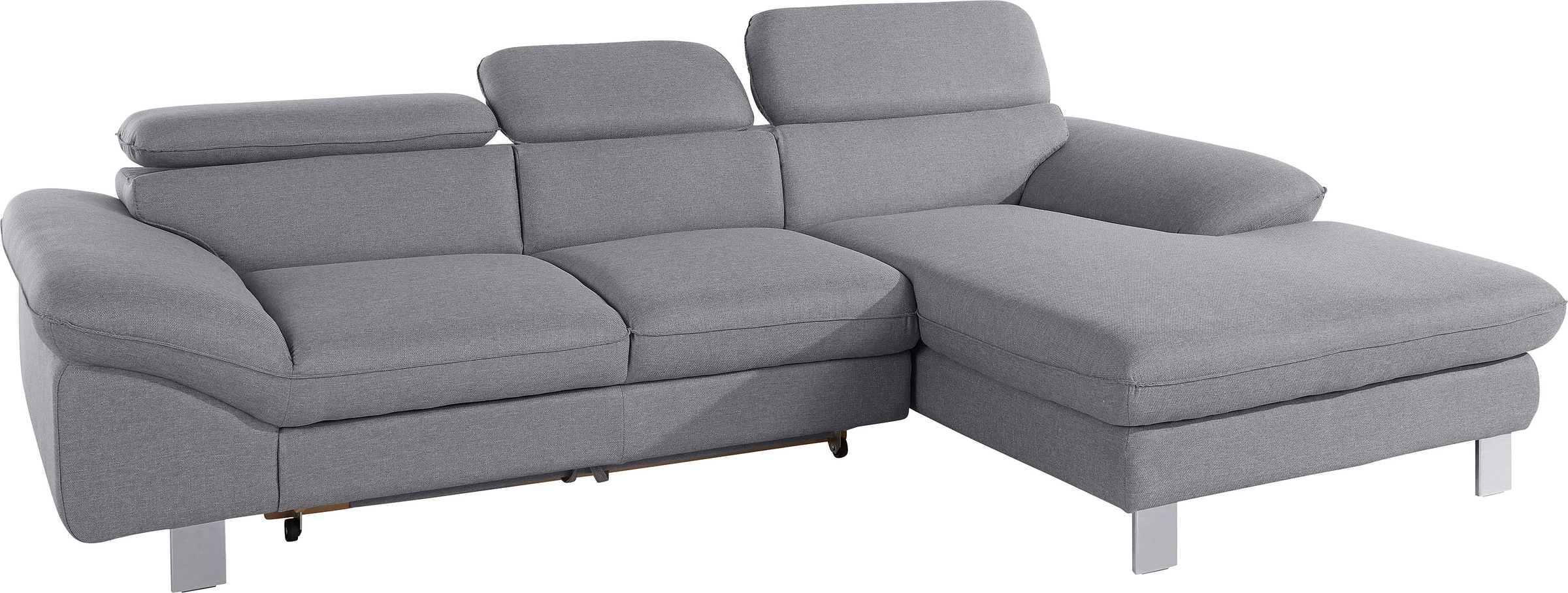 COTTA Polstergarnitur »Driver L-Form«, (Set, 2 tlg.), Set bestehend aus: Ecksofa mit Kopfteilverstellung & Hocker