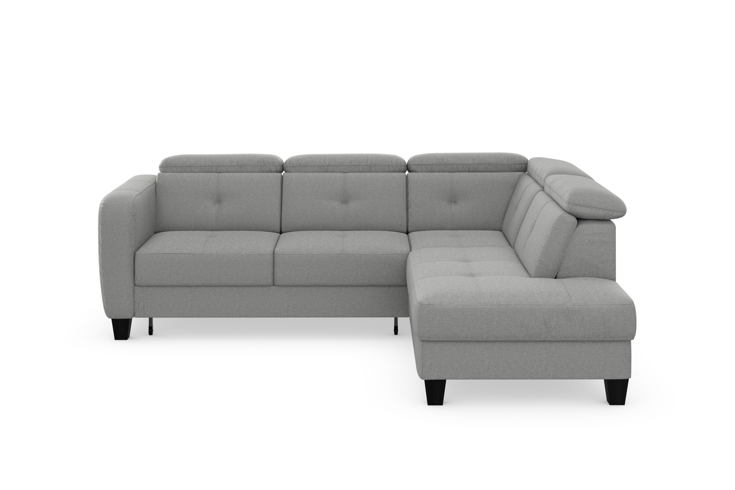 sit&more Ecksofa »Belluci L-Form«, inklusive Federkern, wahlweise mit Bettfunktion und Bettkasten