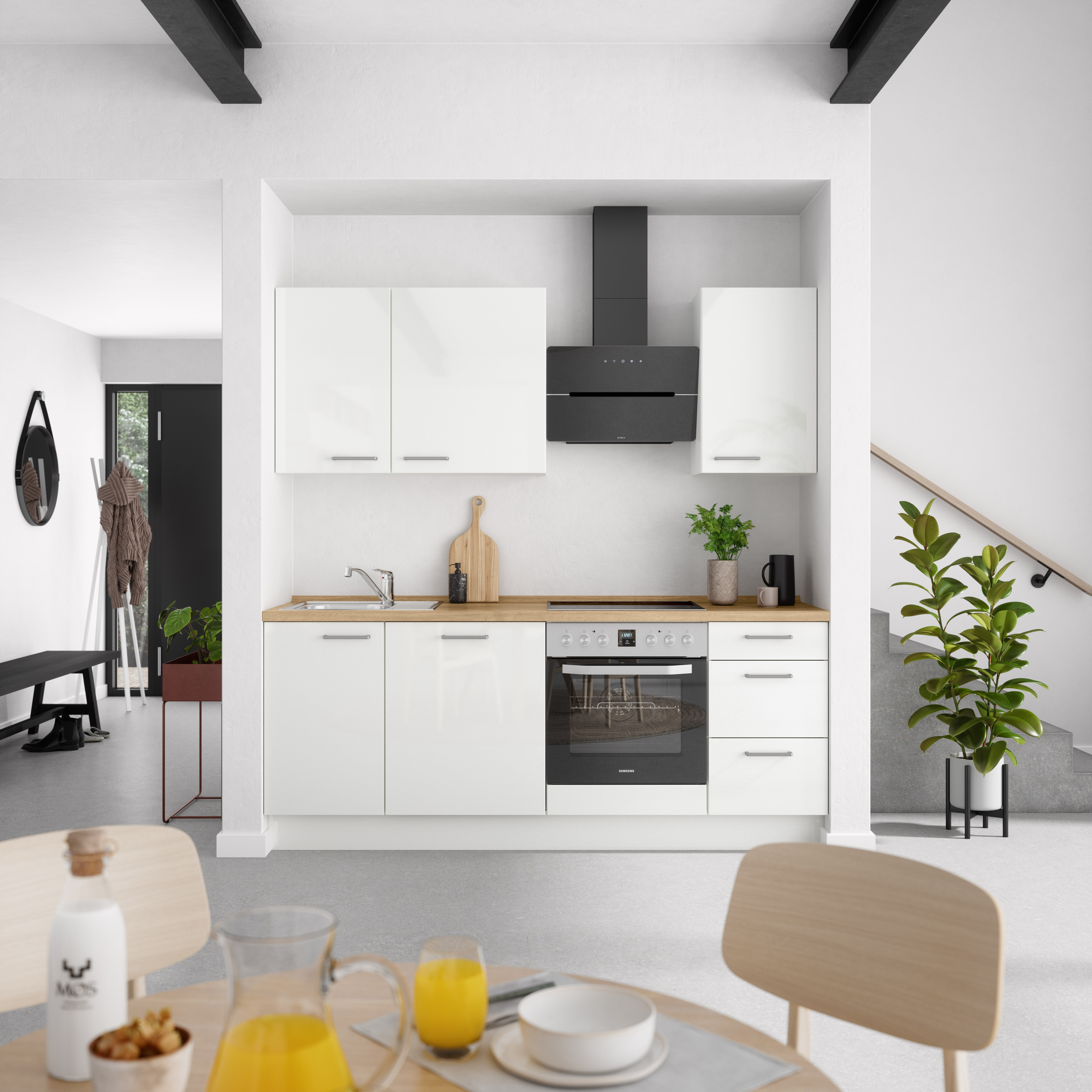 nobilia® Küchenzeile »"Flash II"« vormontiert, Ausrichtung wählbar, Breite günstig online kaufen