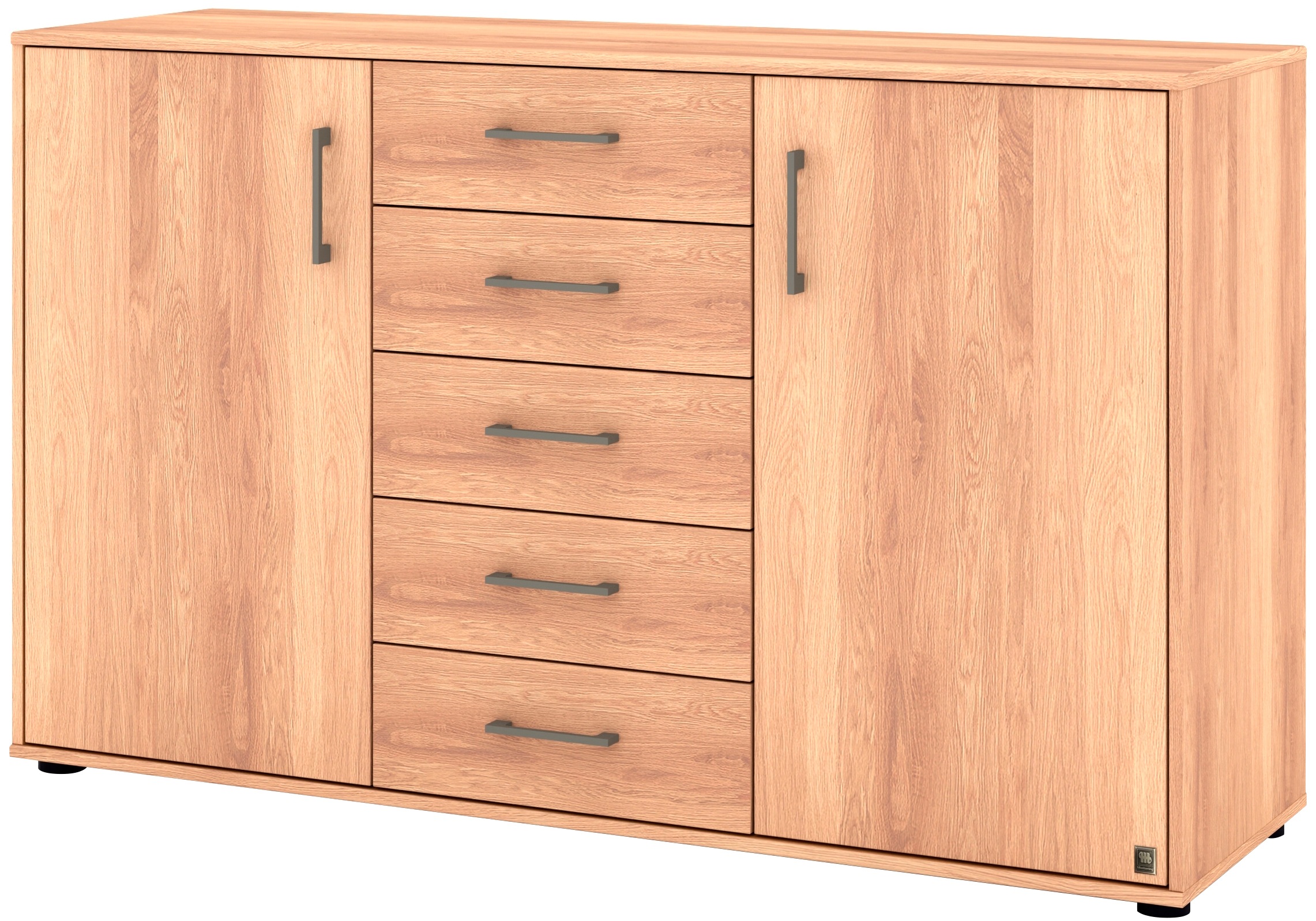Musterring Kombikommode »Sorrent Sideboard, Wäscheschrank, mit Schubladen«, (Kommode, mit Selbsteinzug und Dämpfung, MADE IN GERMANY), mit Schubkästen, Fronten in Eiche massiv, Breite 120 oder 141 cm